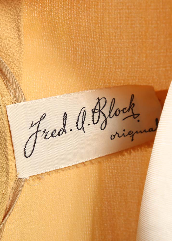 1940s Vintage Fred A. Block Original Dress