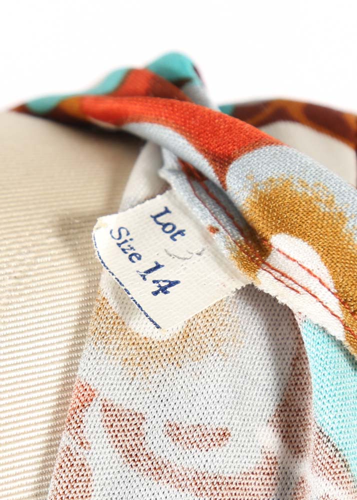 Vintage Meg Madison of New York Bold Multi-Color Print Dress