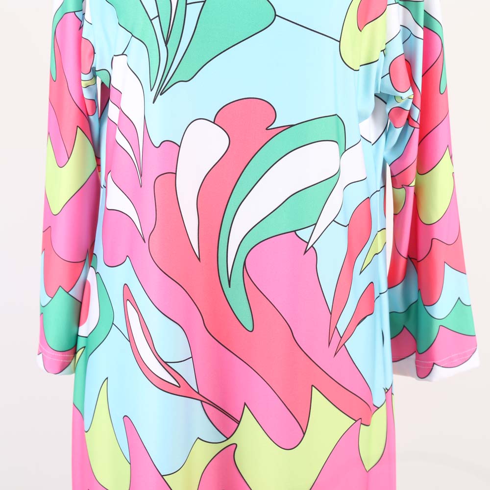 Parisou Mod Style Multi-Color Print Shift Dress