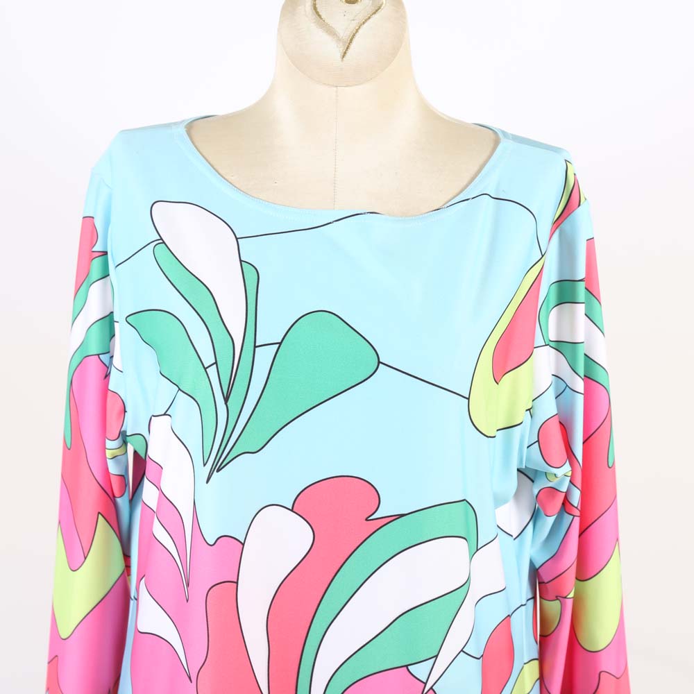 Parisou Mod Style Multi-Color Print Shift Dress