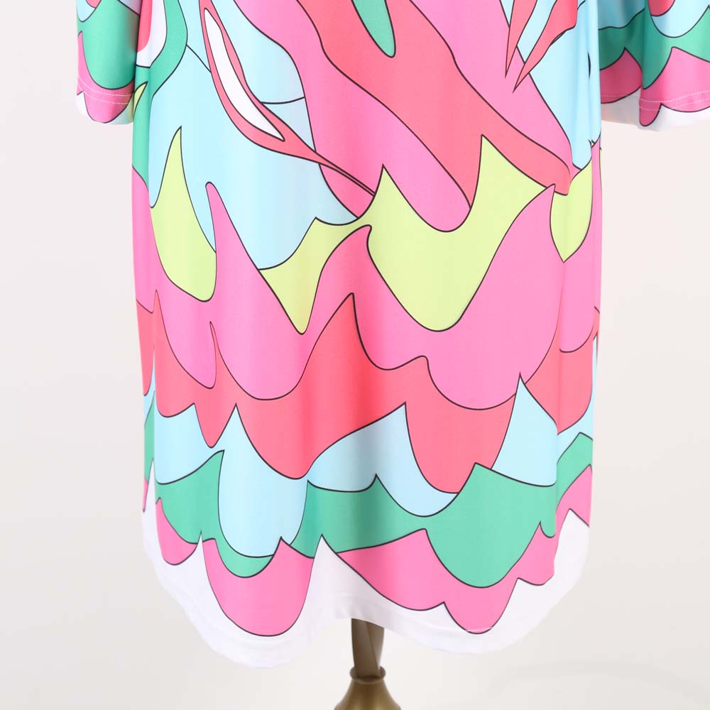 Parisou Mod Style Multi-Color Print Shift Dress