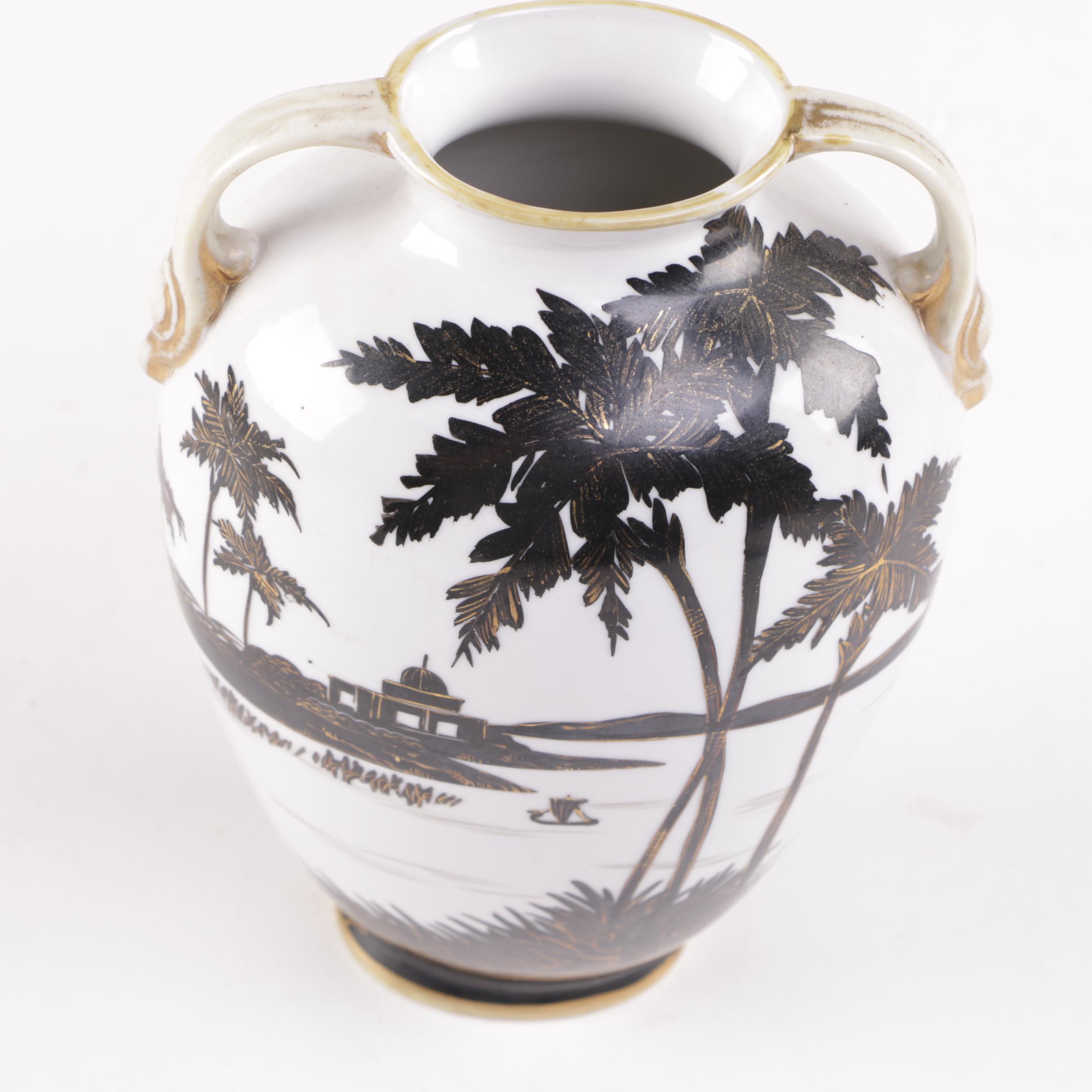 Hand-painted Nippon Porcelain Vase