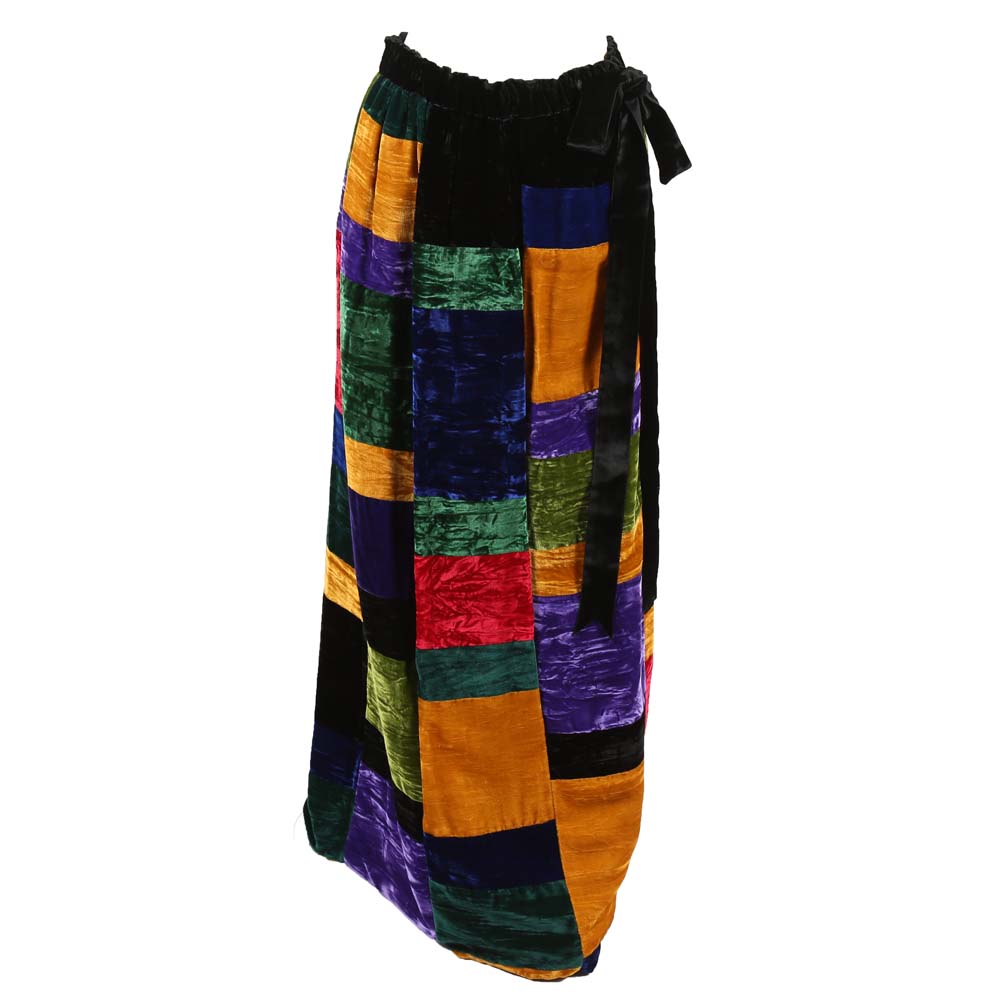 Vintage Mr. Hank Patchwork Velvet Skirt