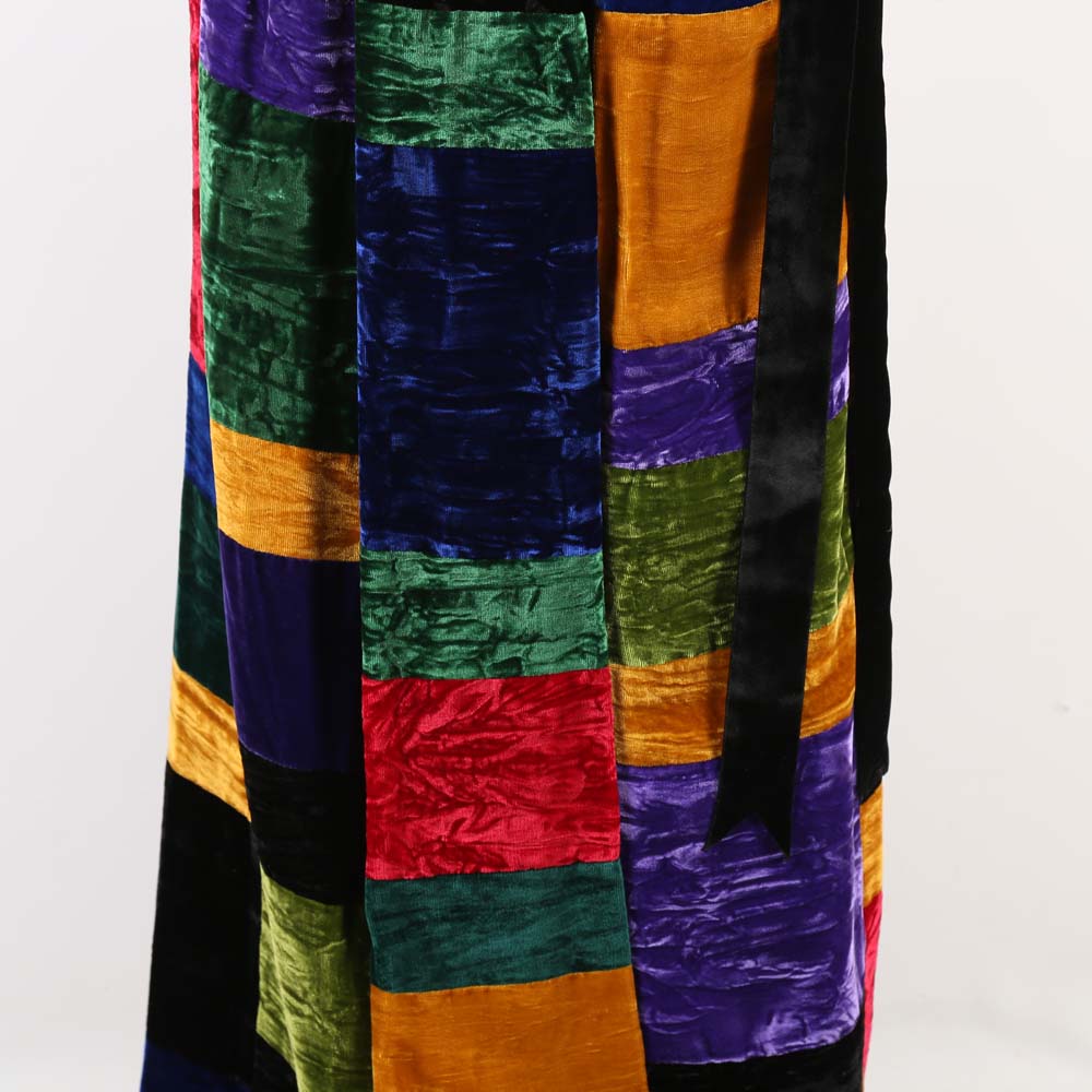 Vintage Mr. Hank Patchwork Velvet Skirt