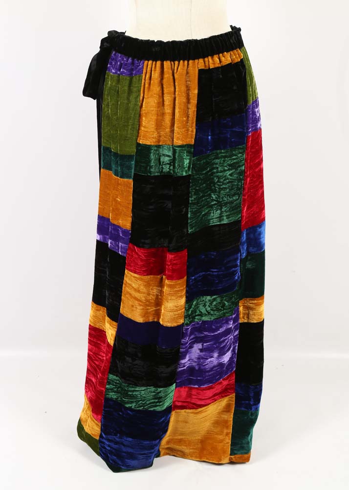 Vintage Mr. Hank Patchwork Velvet Skirt