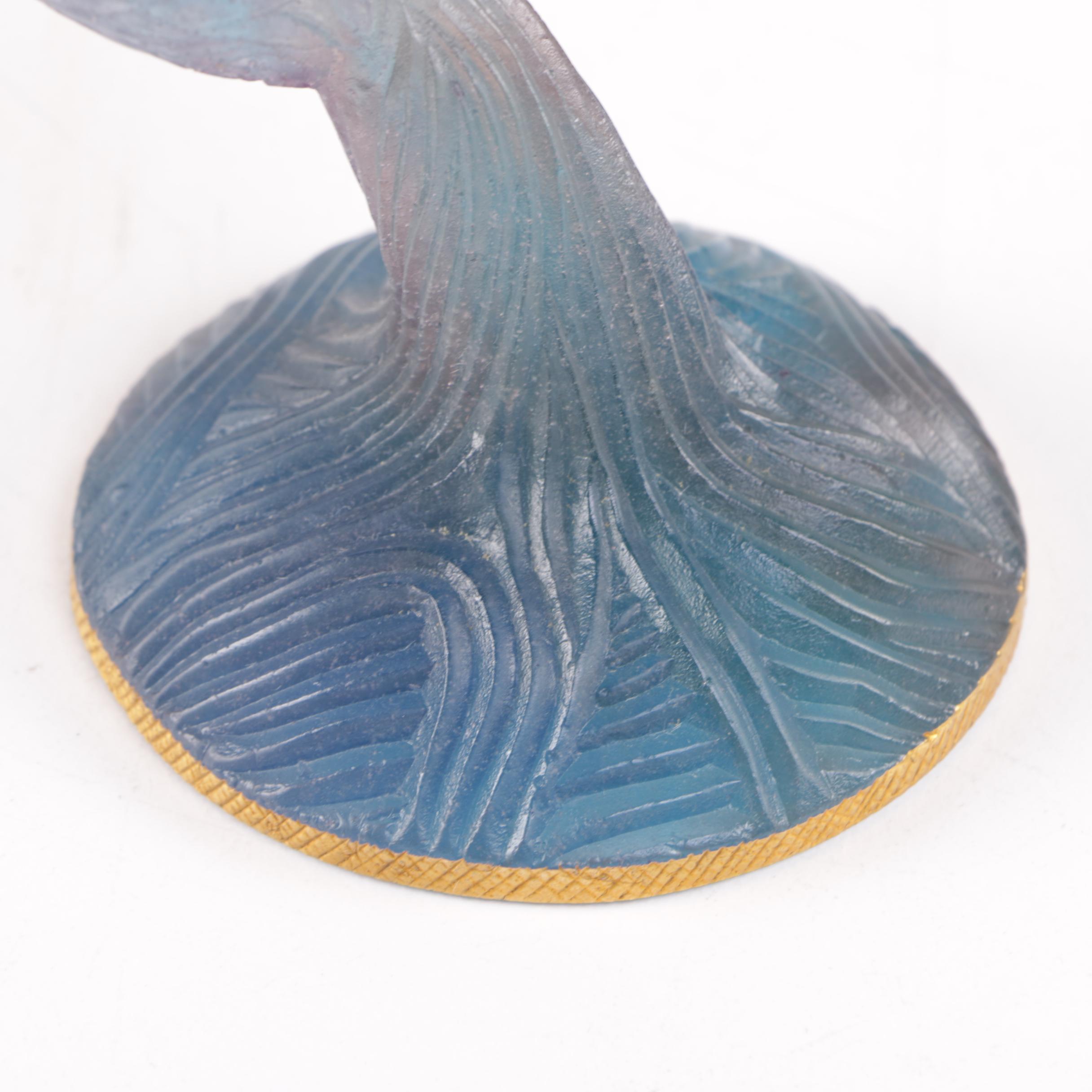 Daum of France Paté de Verre Jungle Cat Figurine