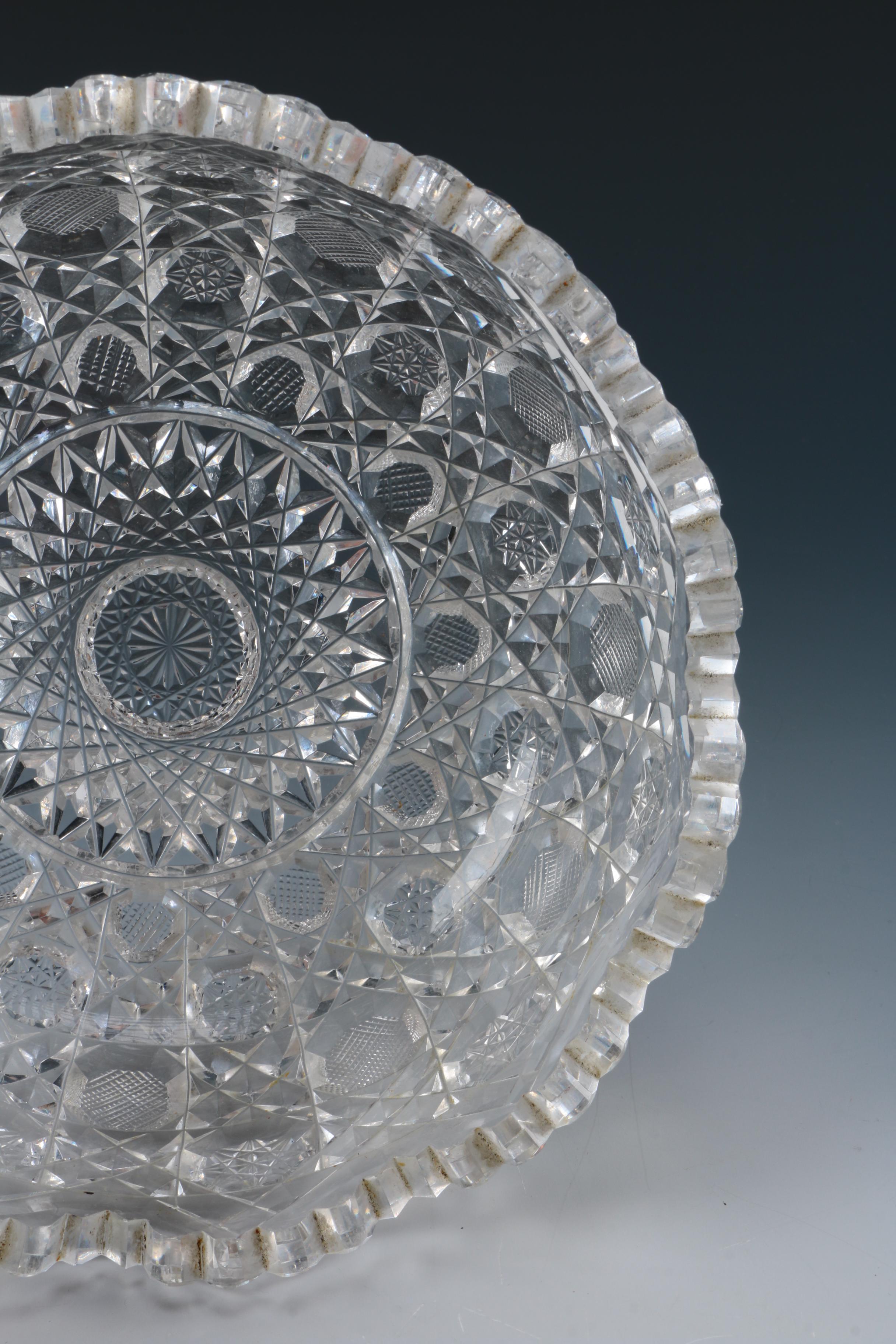 American Brilliant Cut Serving Pieces