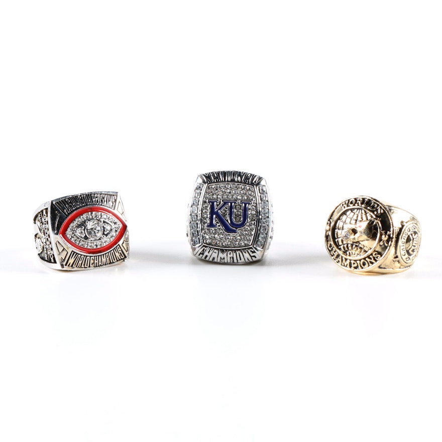 Collection of Replica Championship Rings