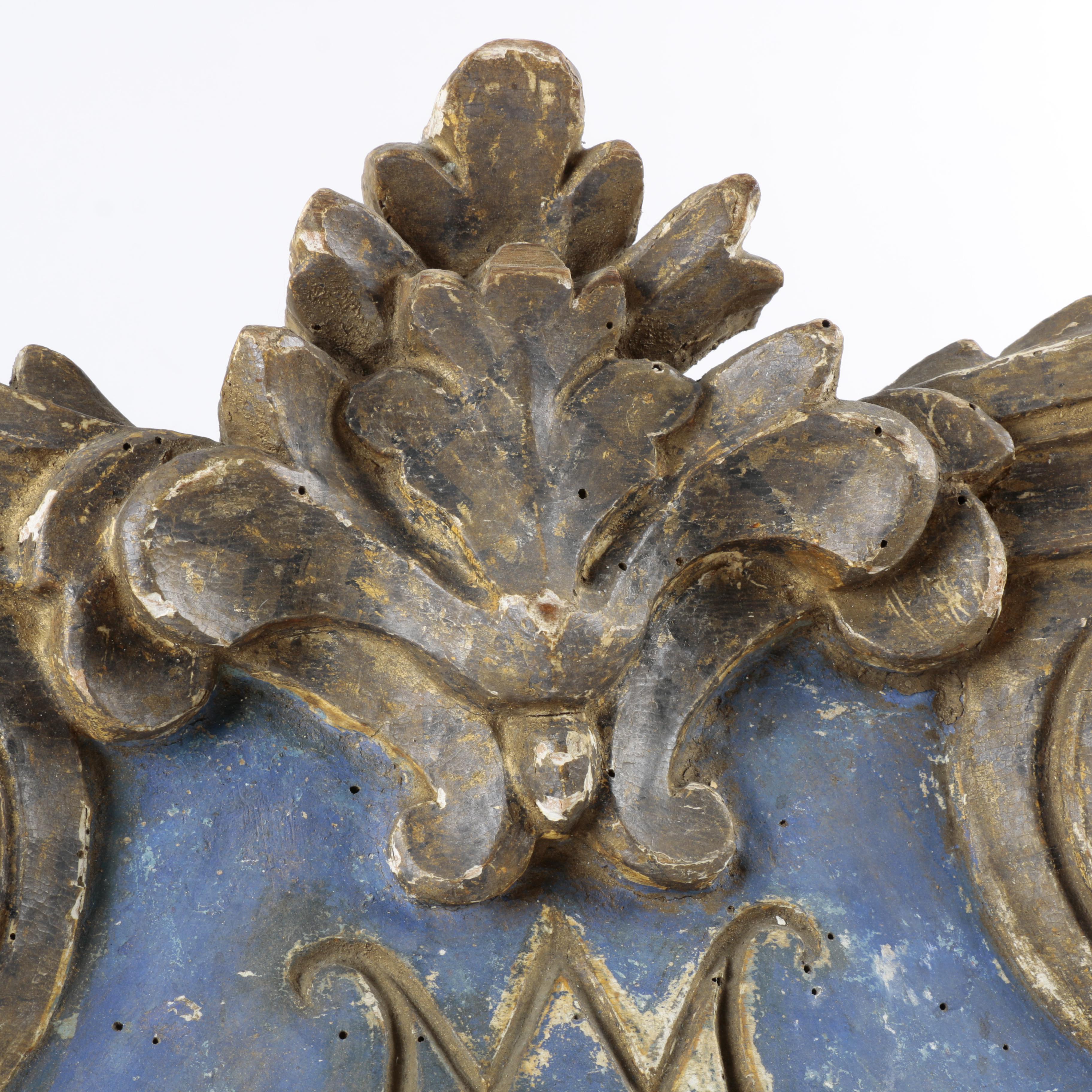 Vintage Italian Wooden Sign