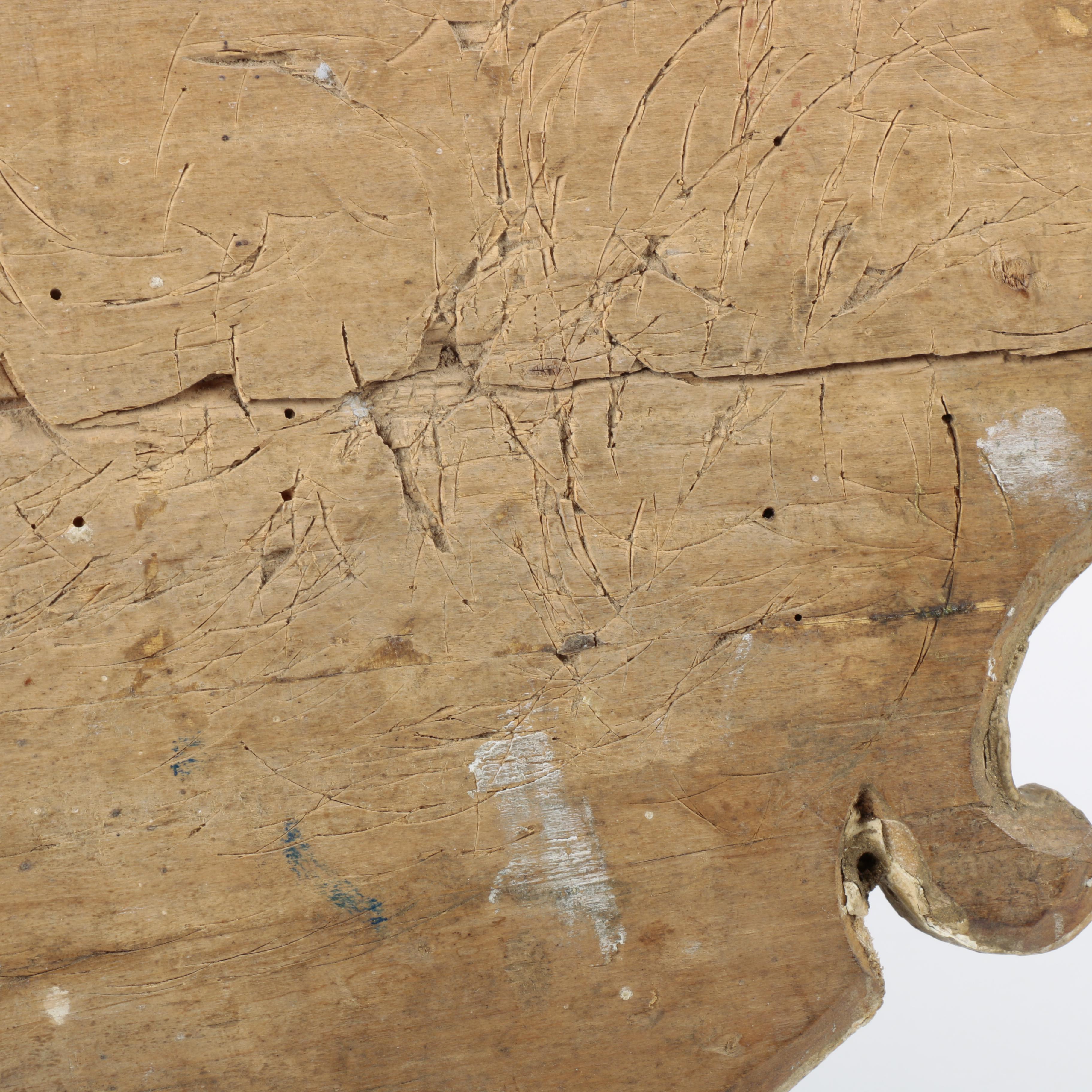 Vintage Italian Wooden Sign