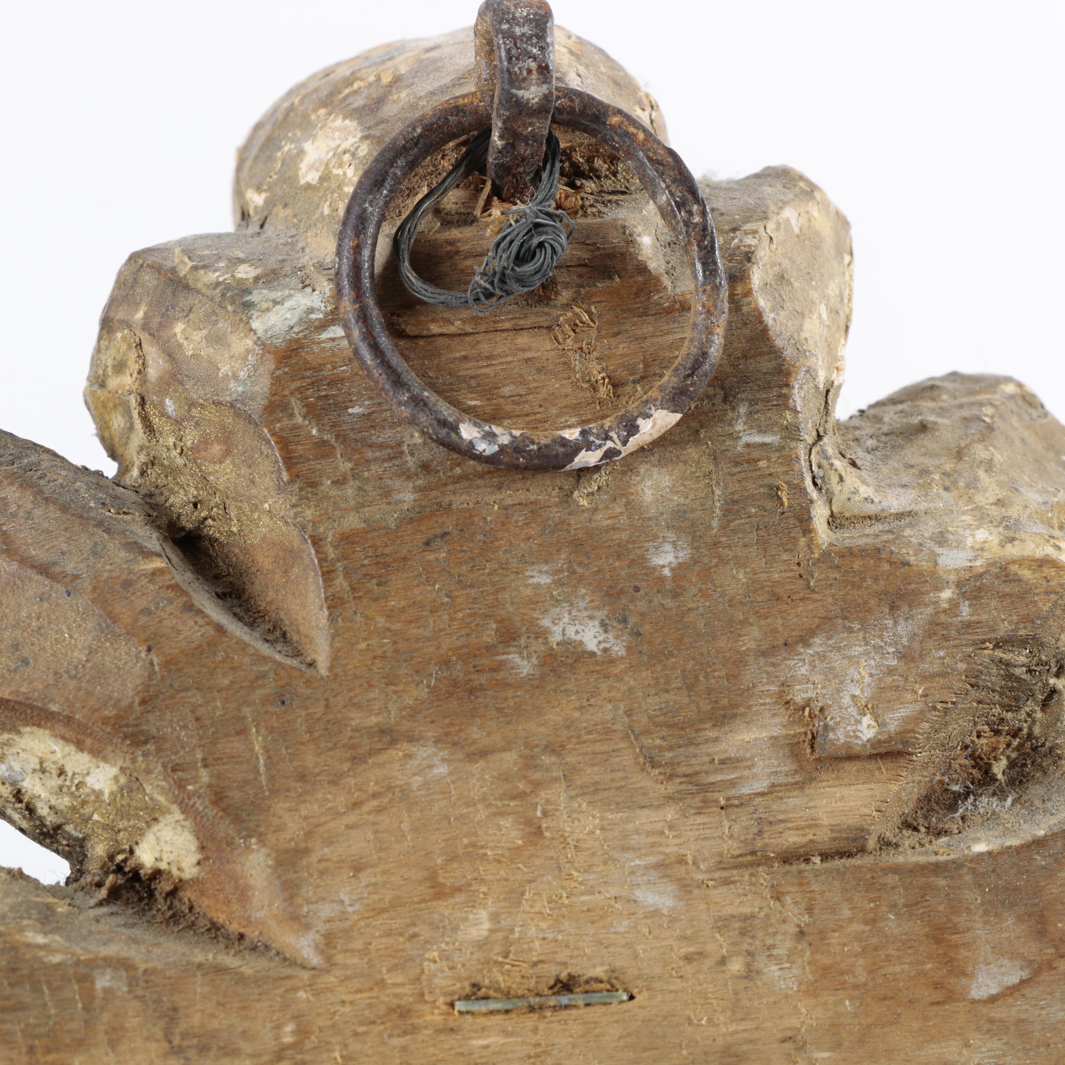 Vintage Italian Wooden Sign