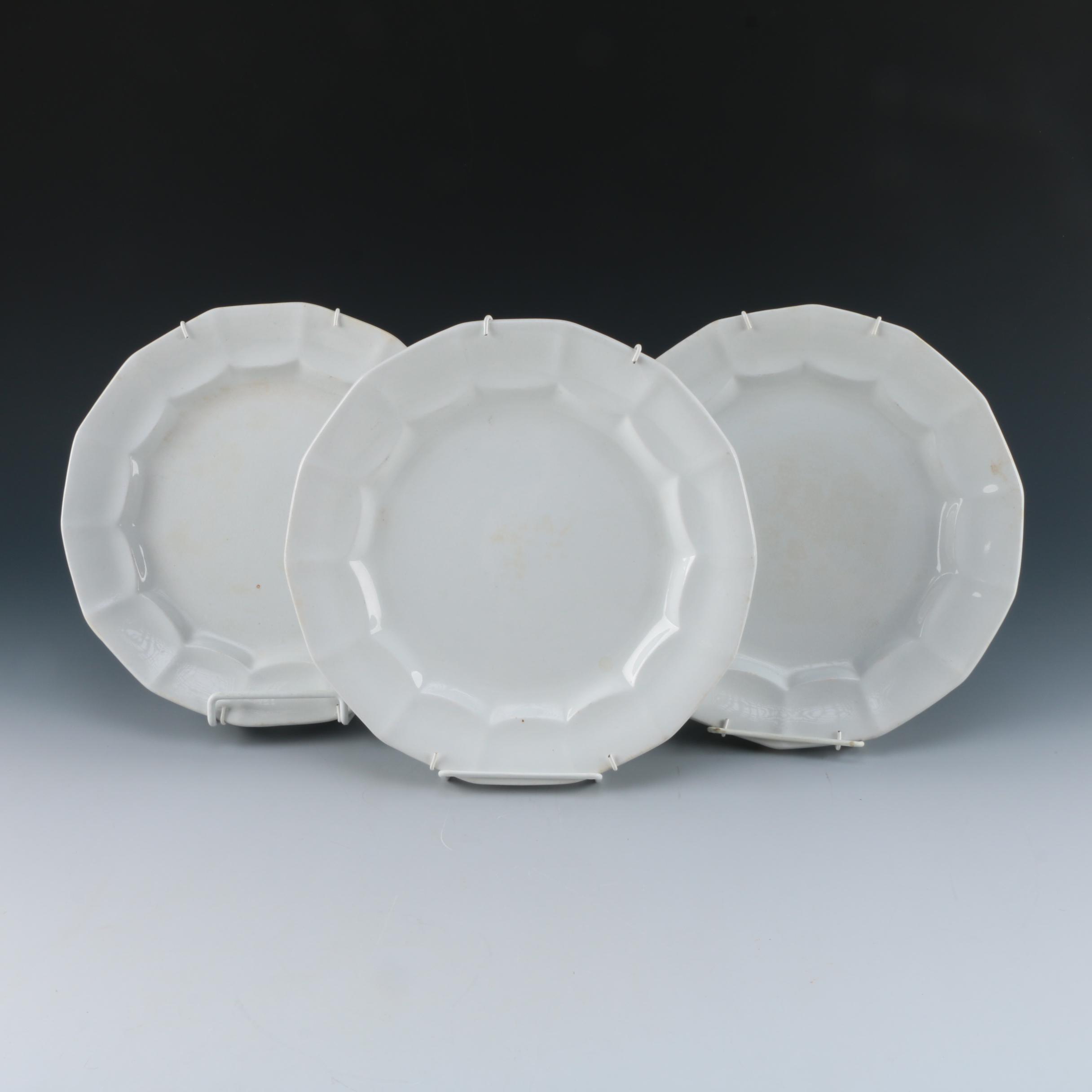 James Edwards Ironstone Dinner Plates