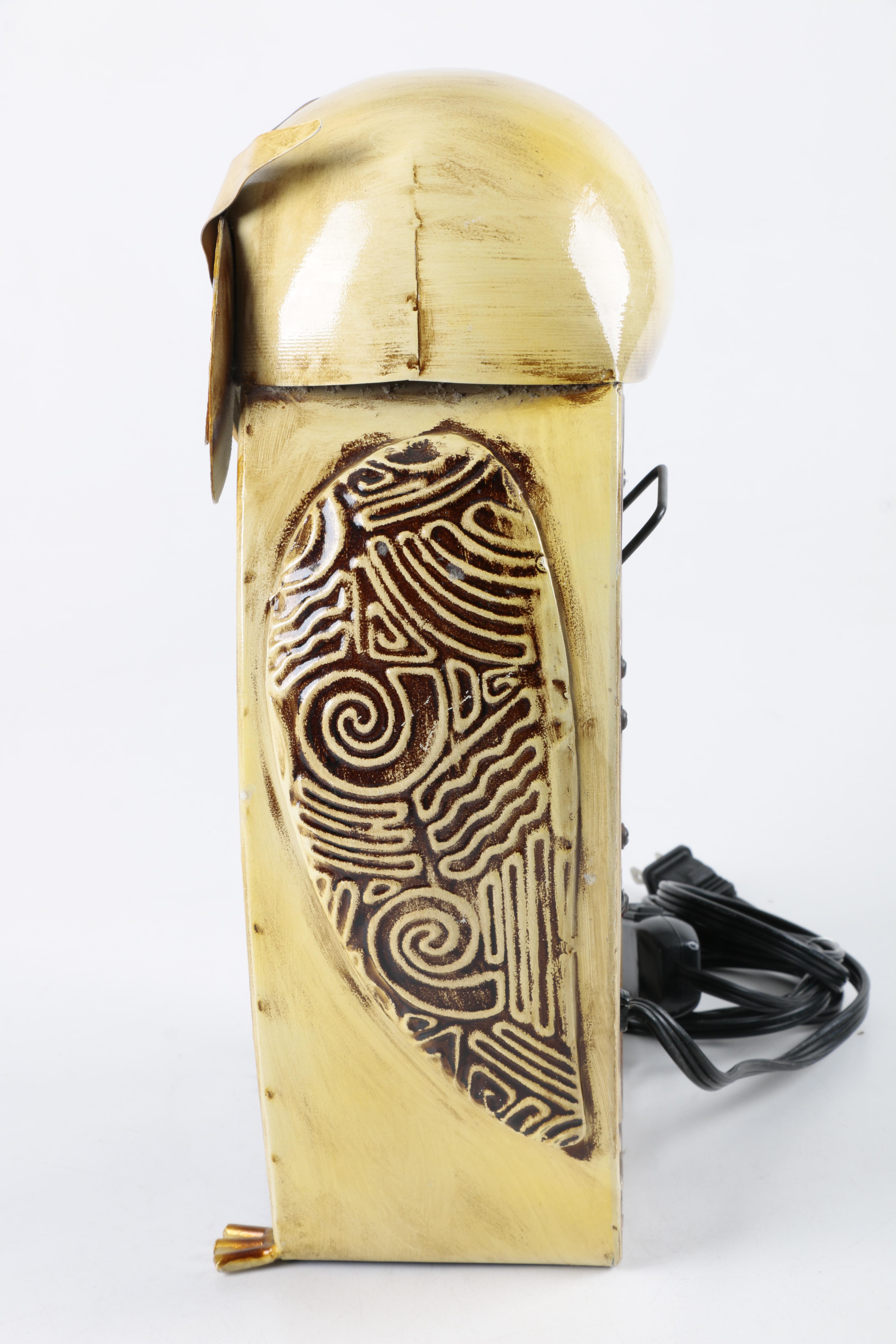 Deco Breeze Metal Owl Fan