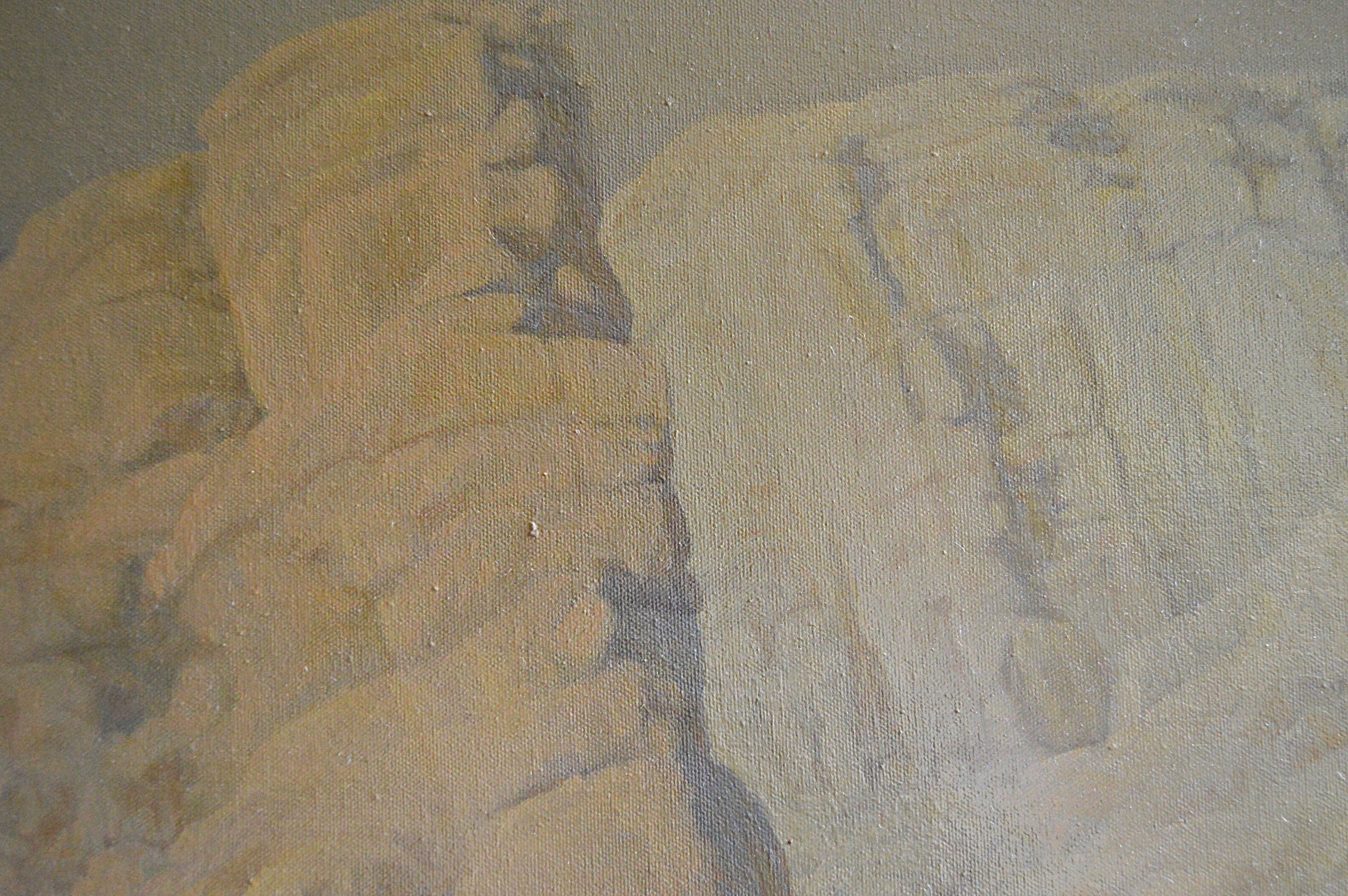 John P. Stewart Oil on Canvas Titled "Morning Cyclone Canyon"