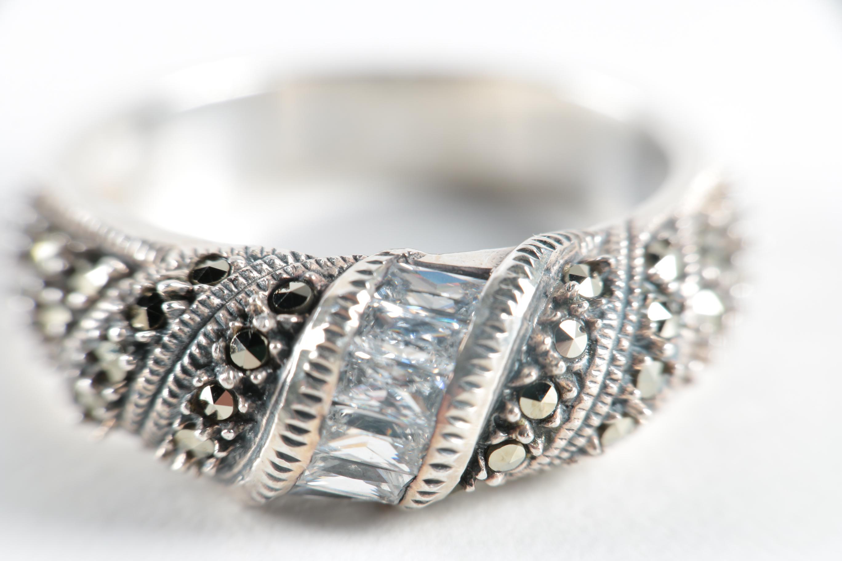 Assorted Sterling Silver Jewelry Including Judith Jack