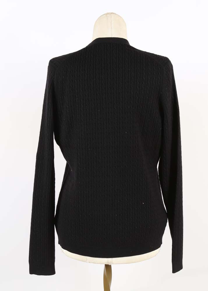 Women's Brooks Brothers Black Knit Silk/Cashmere Blend Sweater Set