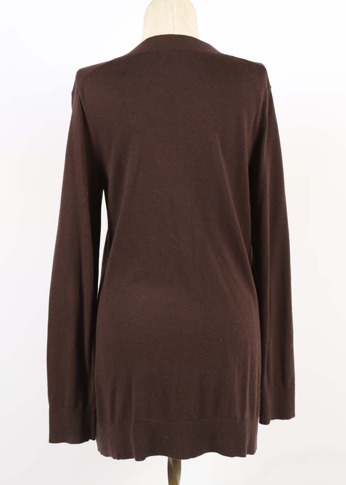 MICHAEL by Michael Kors Brown Knit Cardigan