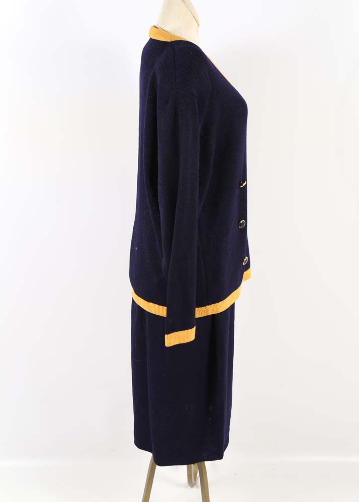 Vintage St. John and Givenchy Designer Knit Suit Set
