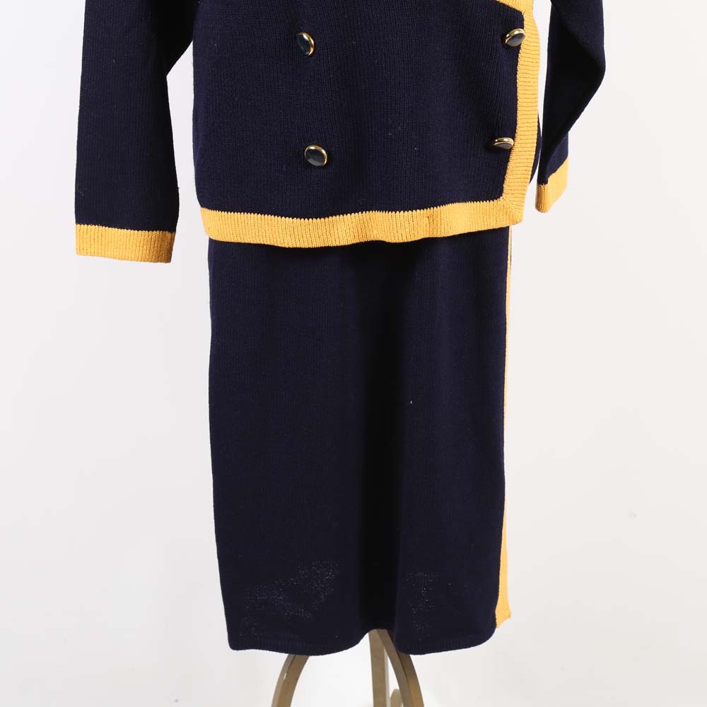 Vintage St. John and Givenchy Designer Knit Suit Set