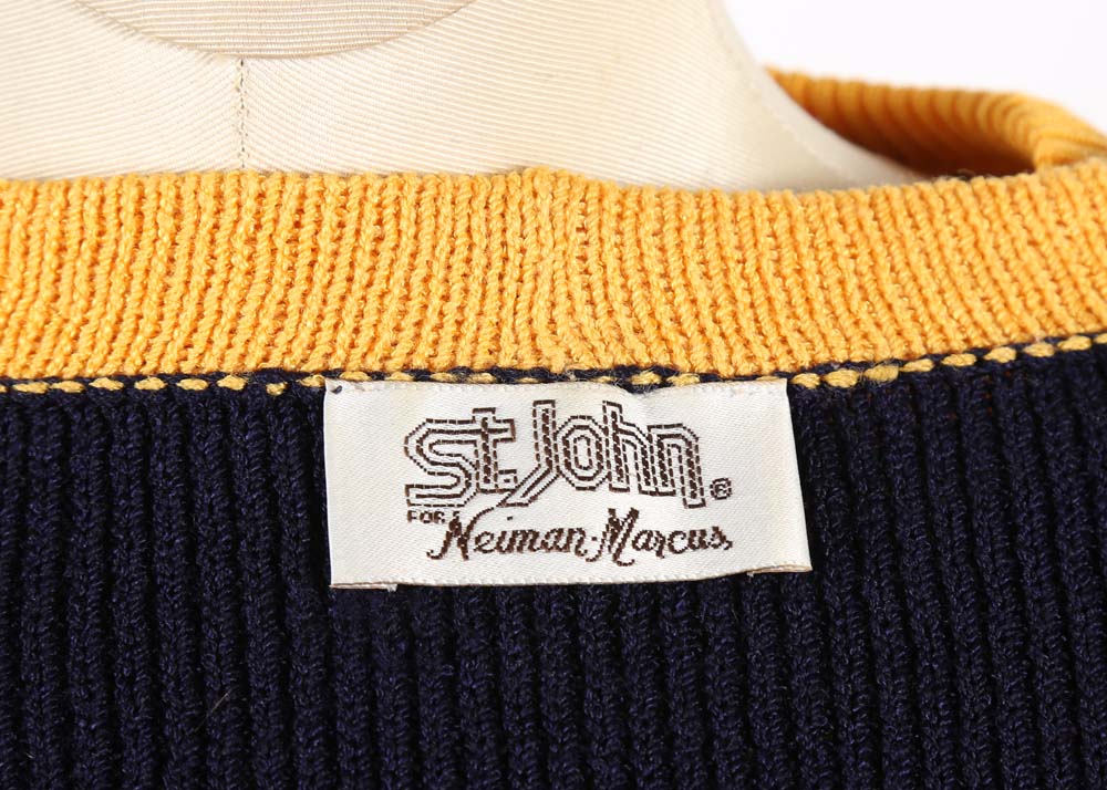 Vintage St. John and Givenchy Designer Knit Suit Set