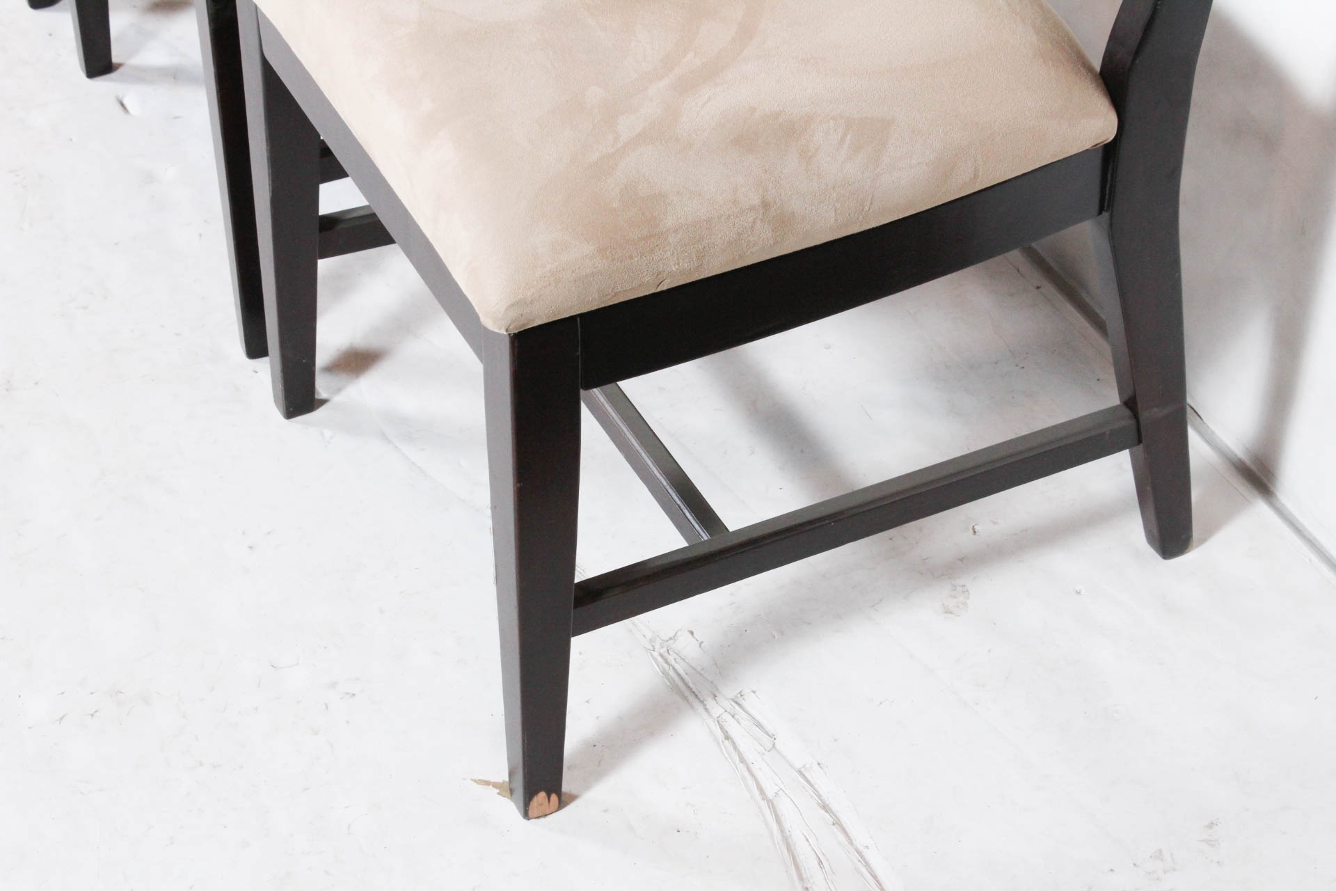 Four Traditional Wood Framed Dining Chairs by Ashley Furniture