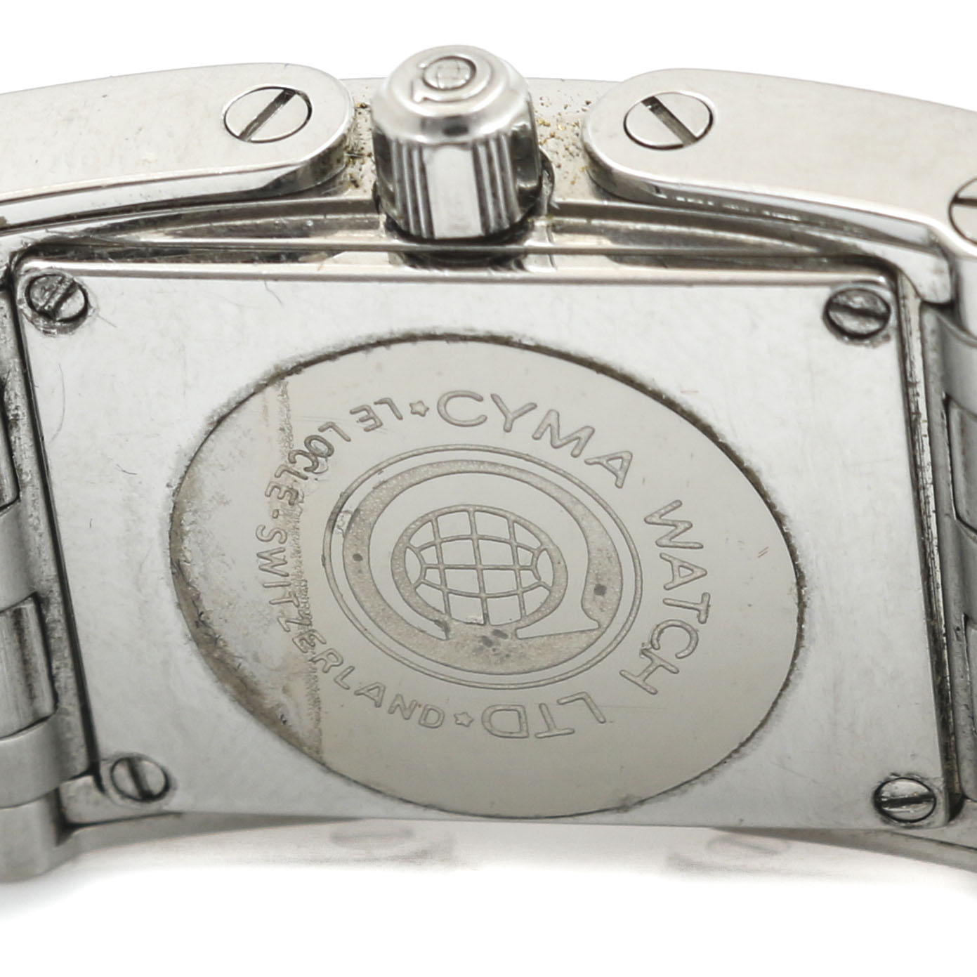 Cyma Diamond and Stainless Steel Link Watch