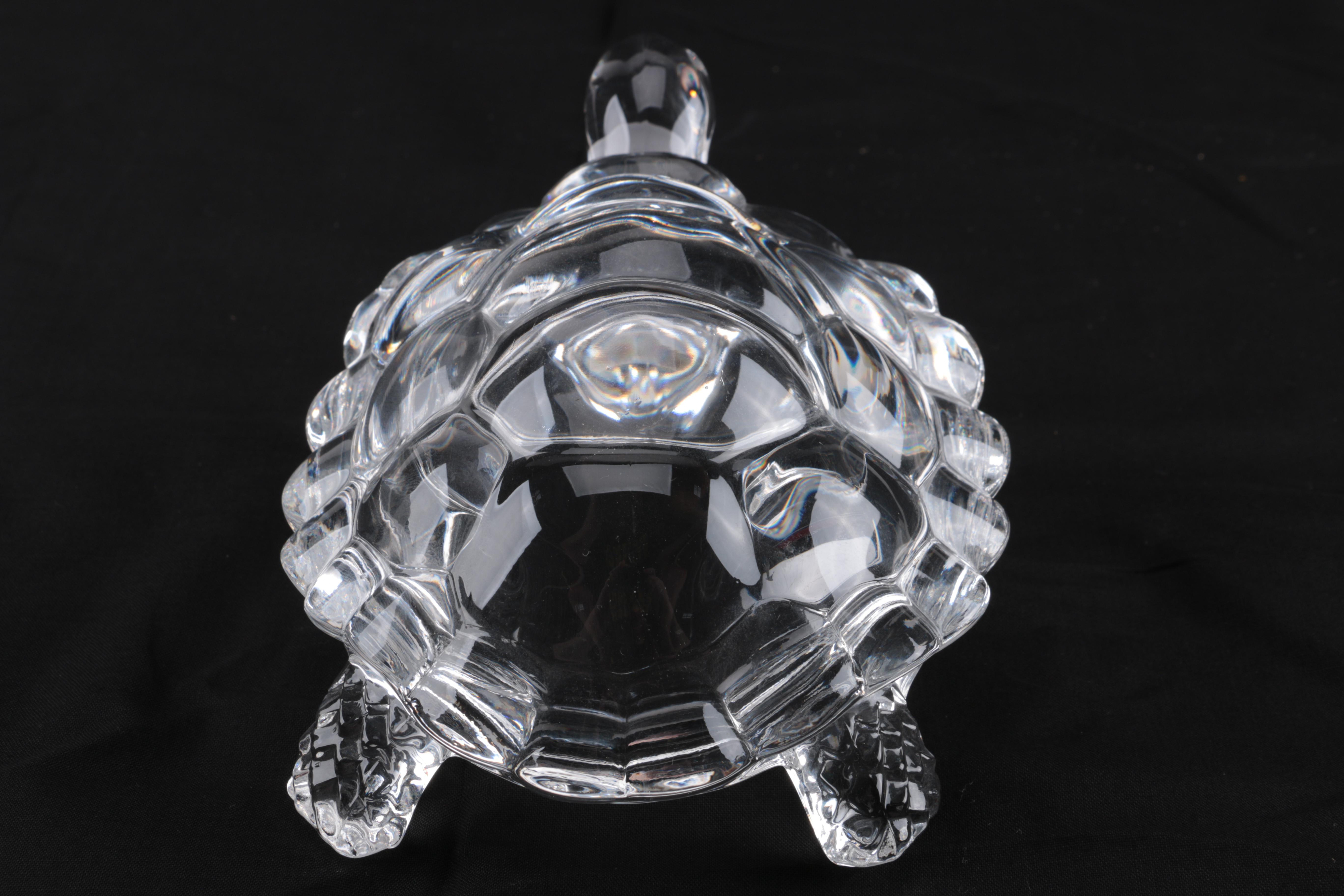 Crystal Turtle Figurine