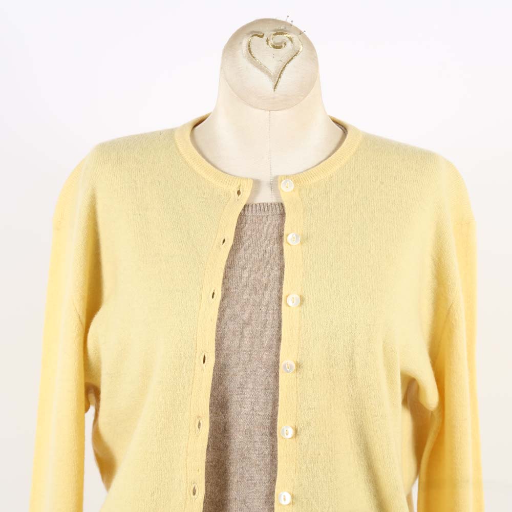 Cashmere Sweater and Cashmere Cardigan