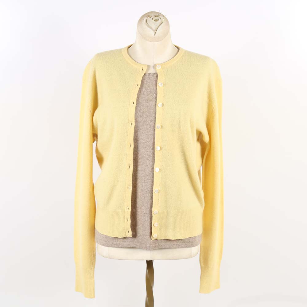 Cashmere Sweater and Cashmere Cardigan