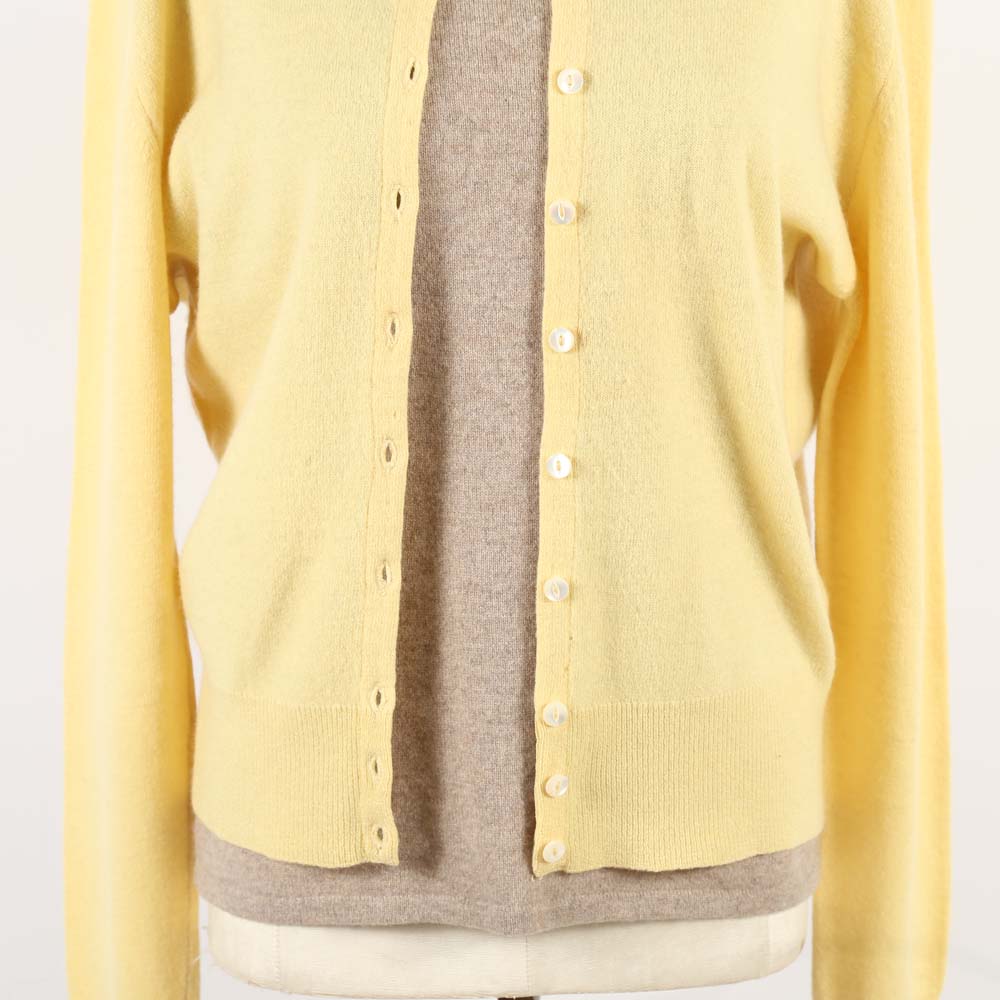 Cashmere Sweater and Cashmere Cardigan