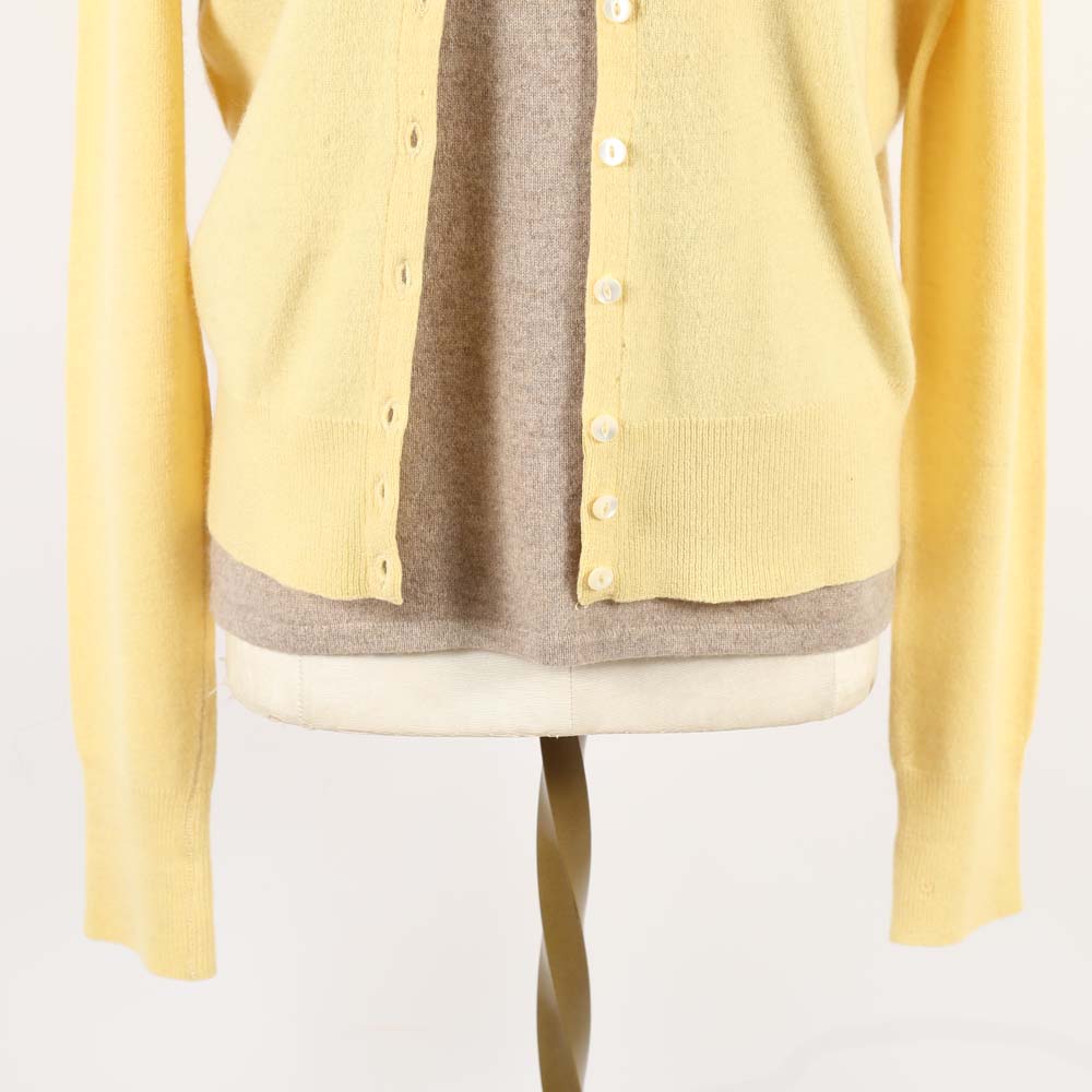 Cashmere Sweater and Cashmere Cardigan