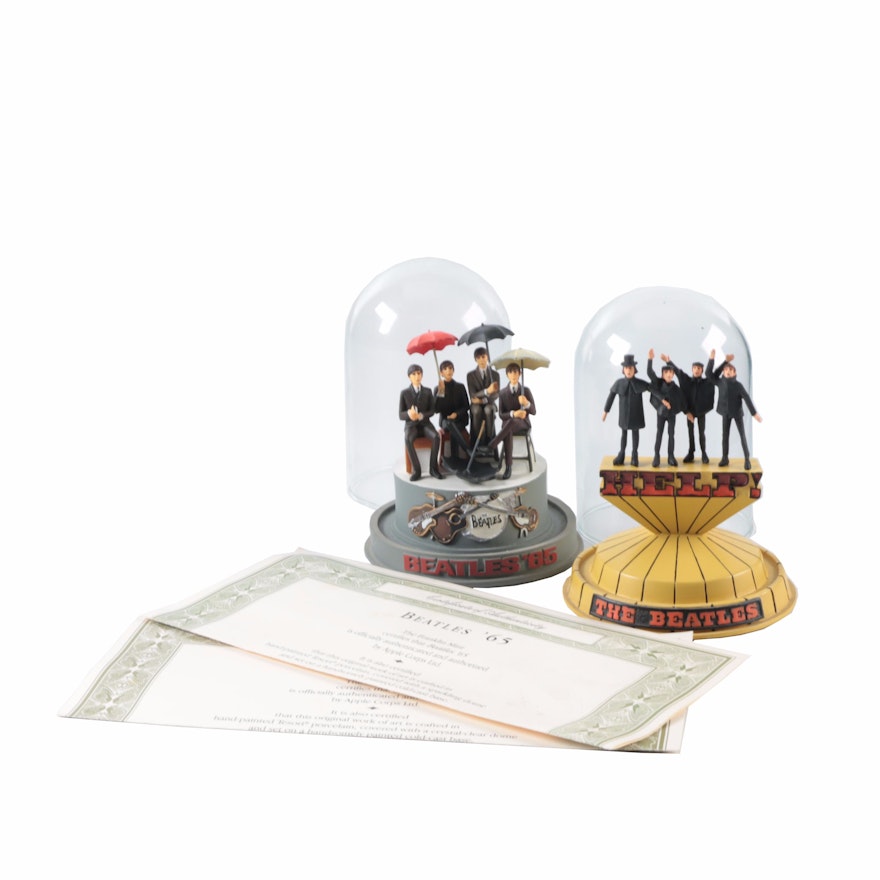 The Beatles Musical Figurines in Cloches by The Franklin Mint