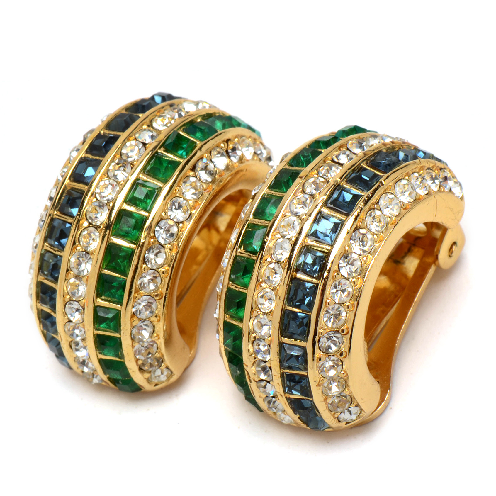 Pair of Vintage Christian Dior Designer Clip-On Earrings