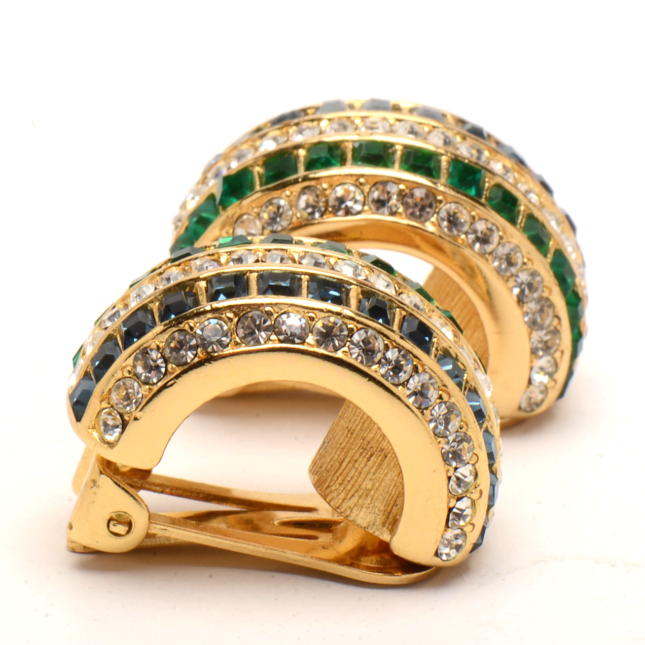 Pair of Vintage Christian Dior Designer Clip-On Earrings