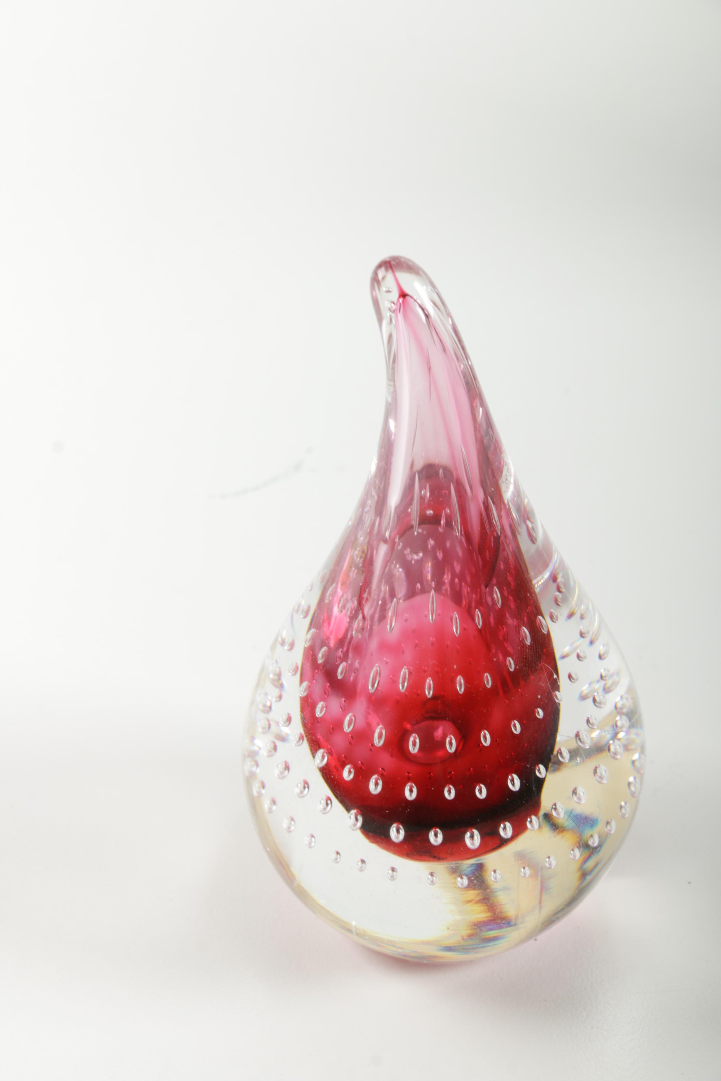 Art Glass Paperweights Featuring Adam Jablonski Lead Crystal