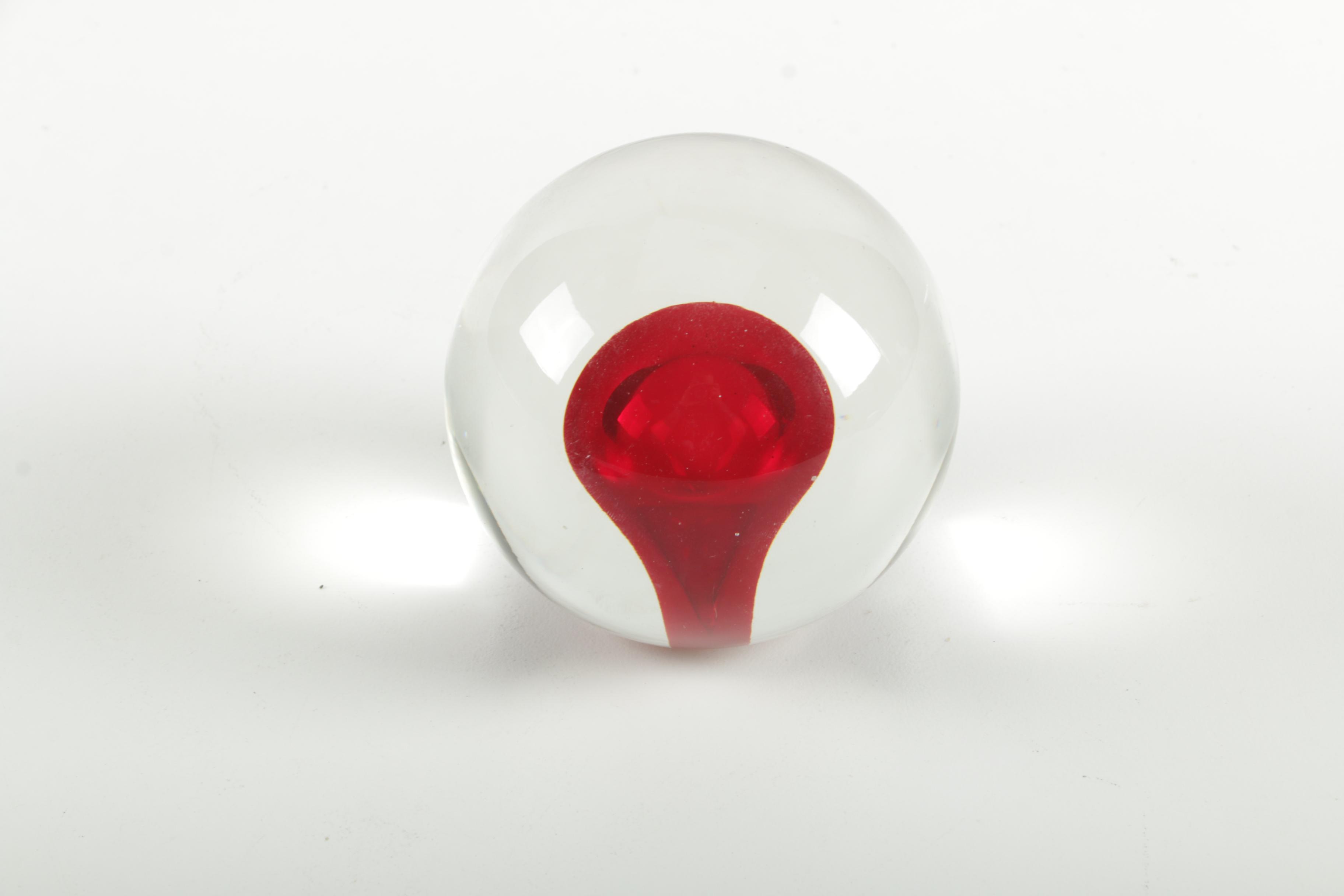 Art Glass Paperweights Featuring Adam Jablonski Lead Crystal