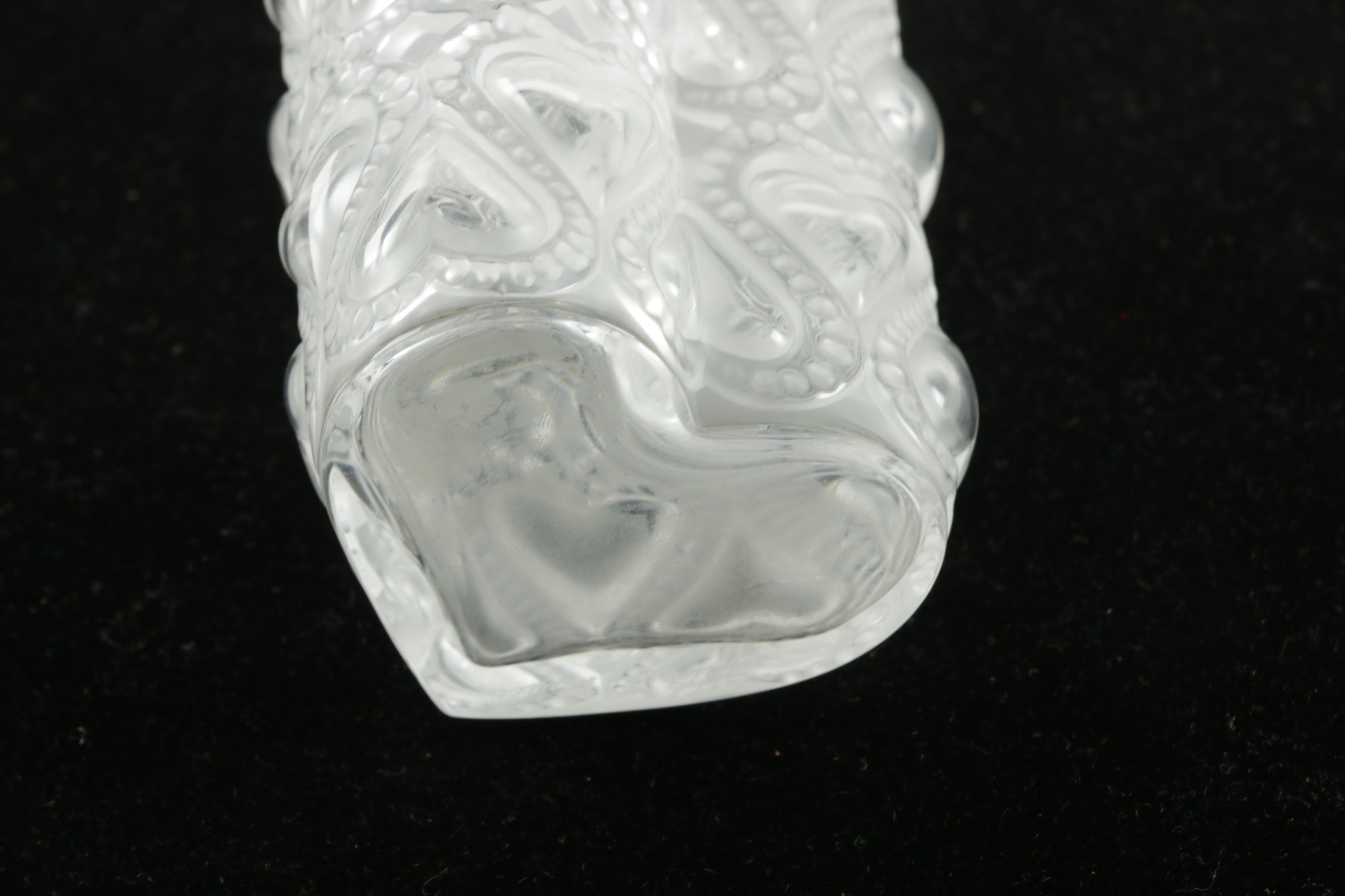 Lalique Crystal "Amour" Vase