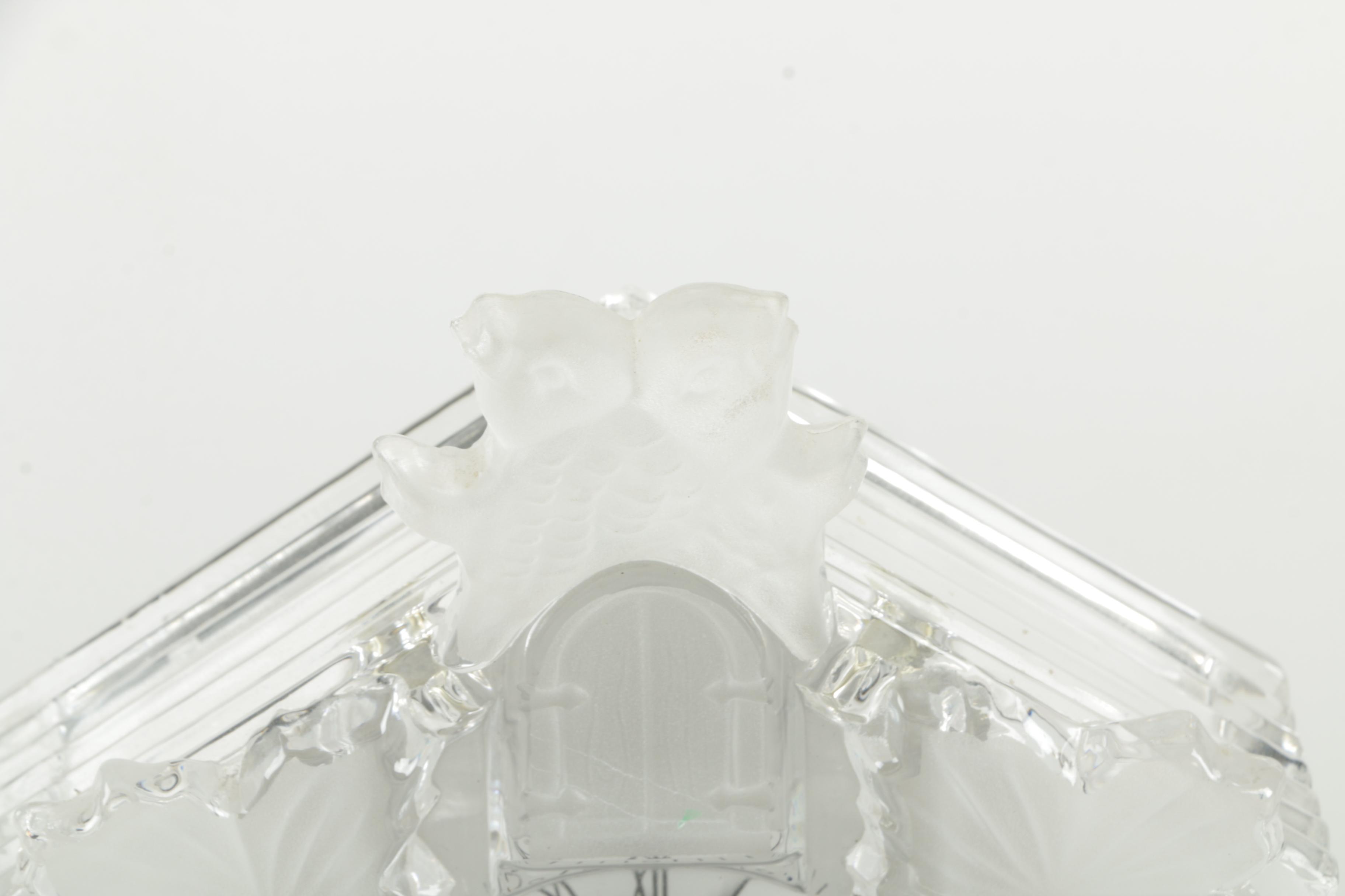 Godinger "Crystal Legends" Cuckoo Style Clock