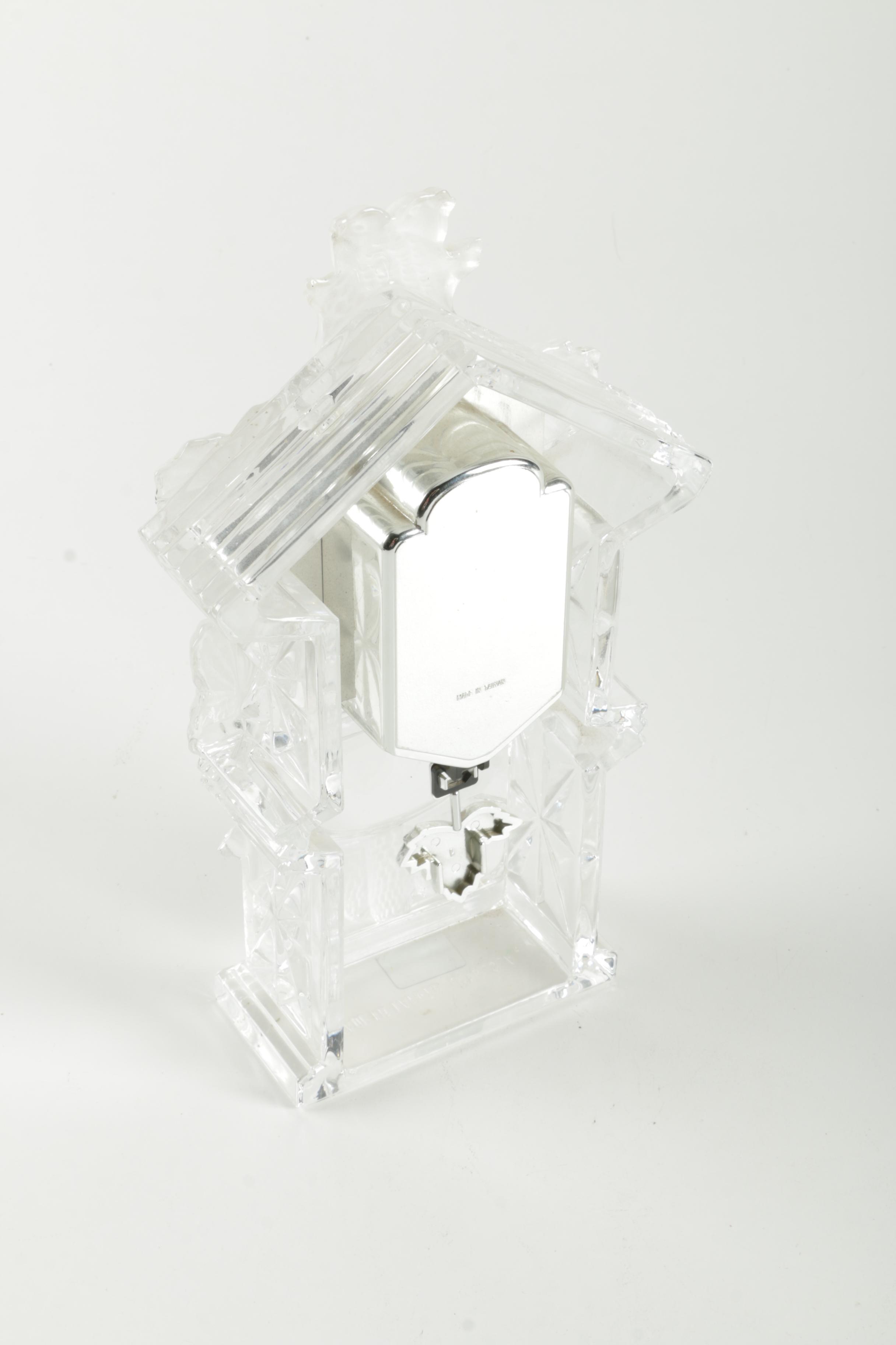 Godinger "Crystal Legends" Cuckoo Style Clock