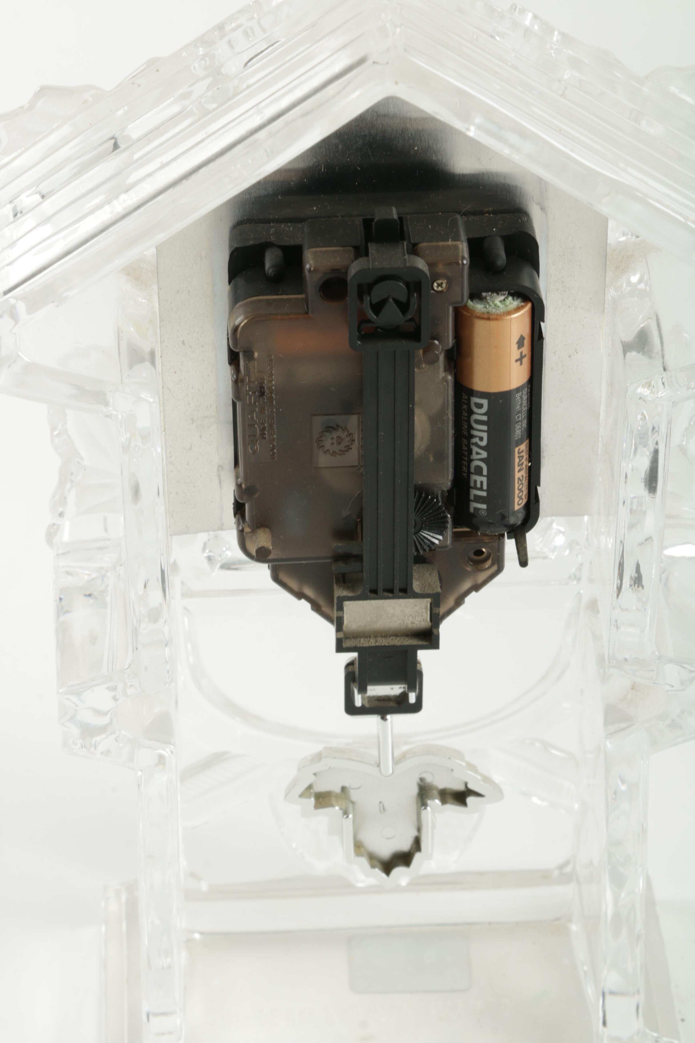 Godinger "Crystal Legends" Cuckoo Style Clock