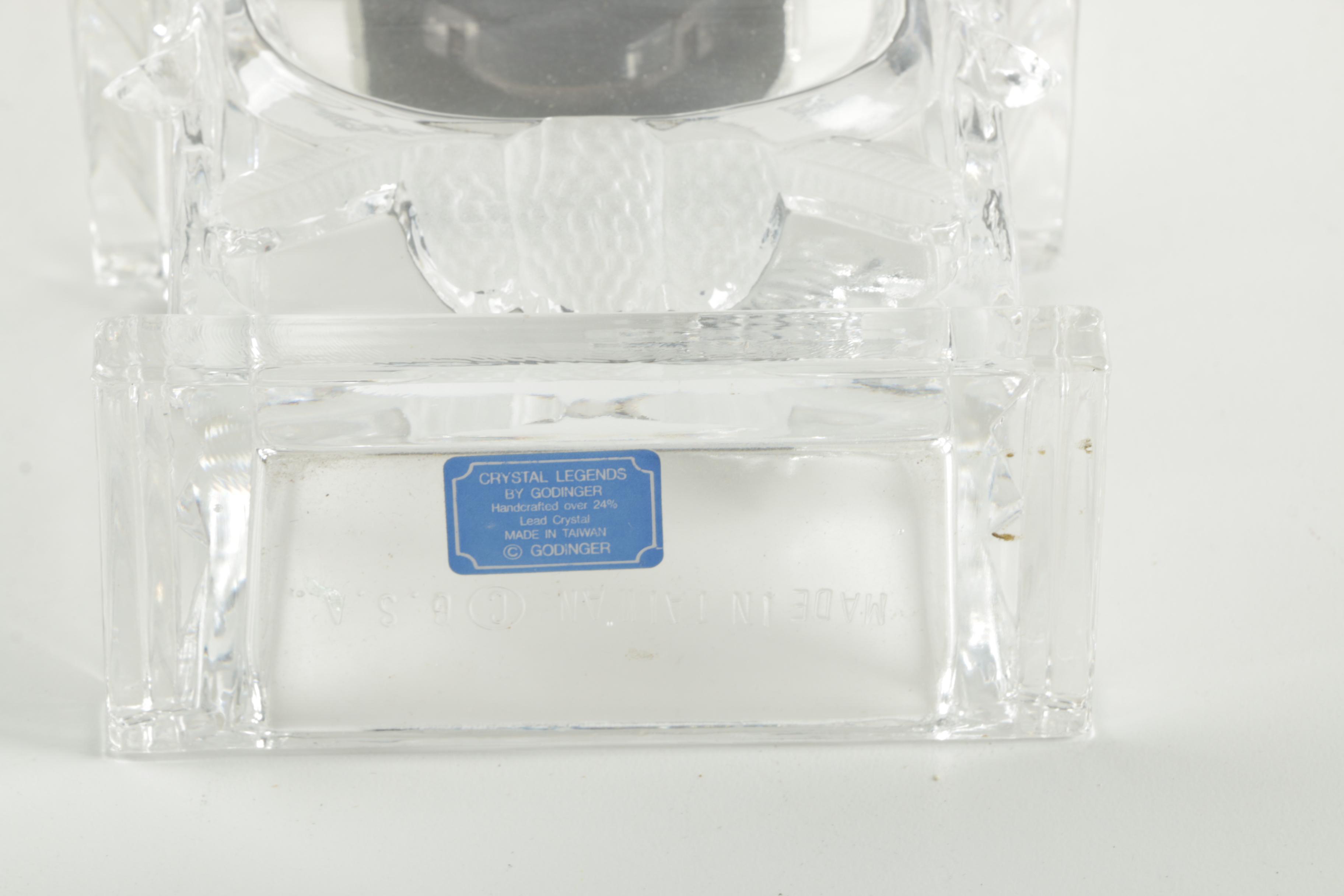 Godinger "Crystal Legends" Cuckoo Style Clock