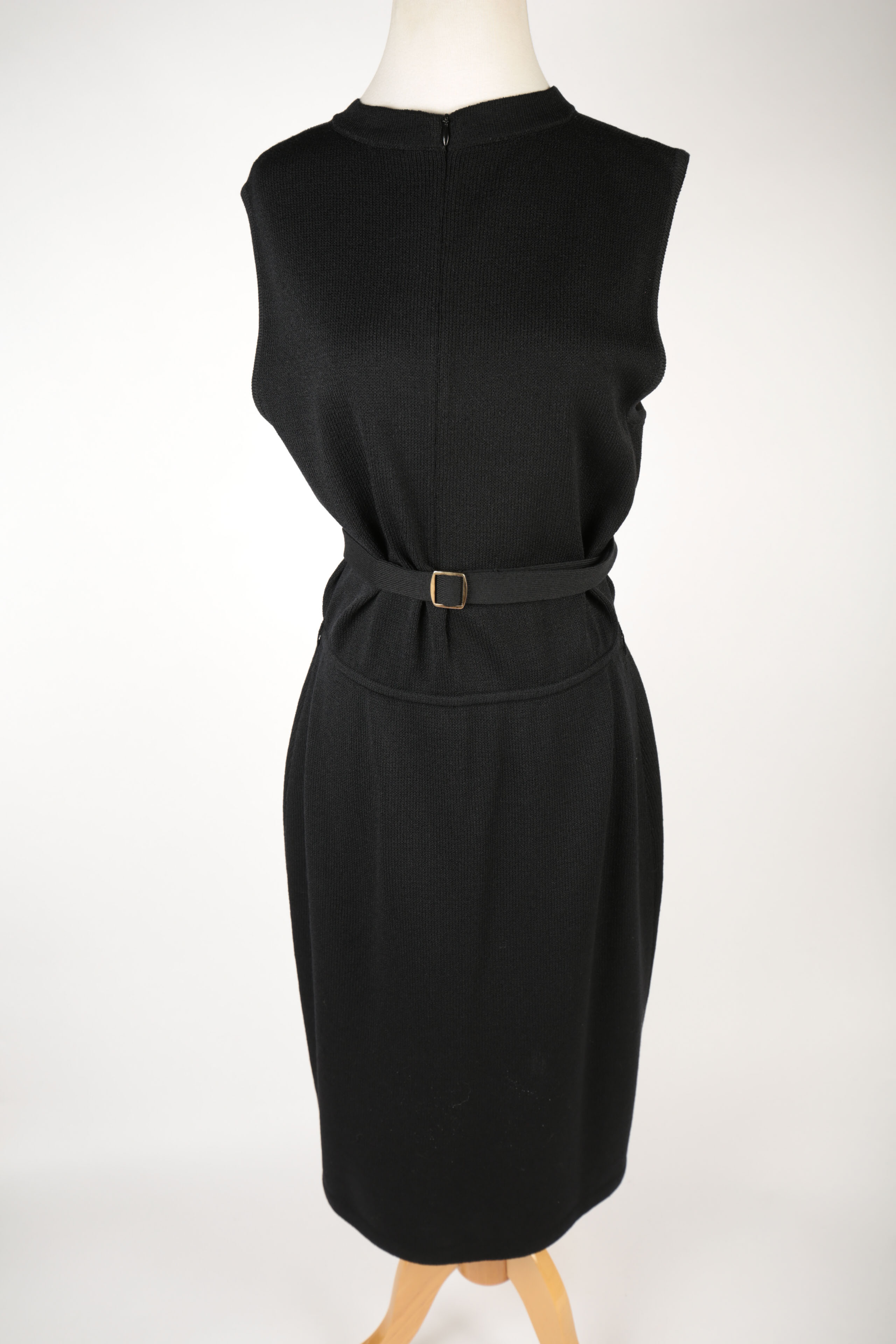 St. John Asian Inspired Tunic Jacket and Black Knit Dress