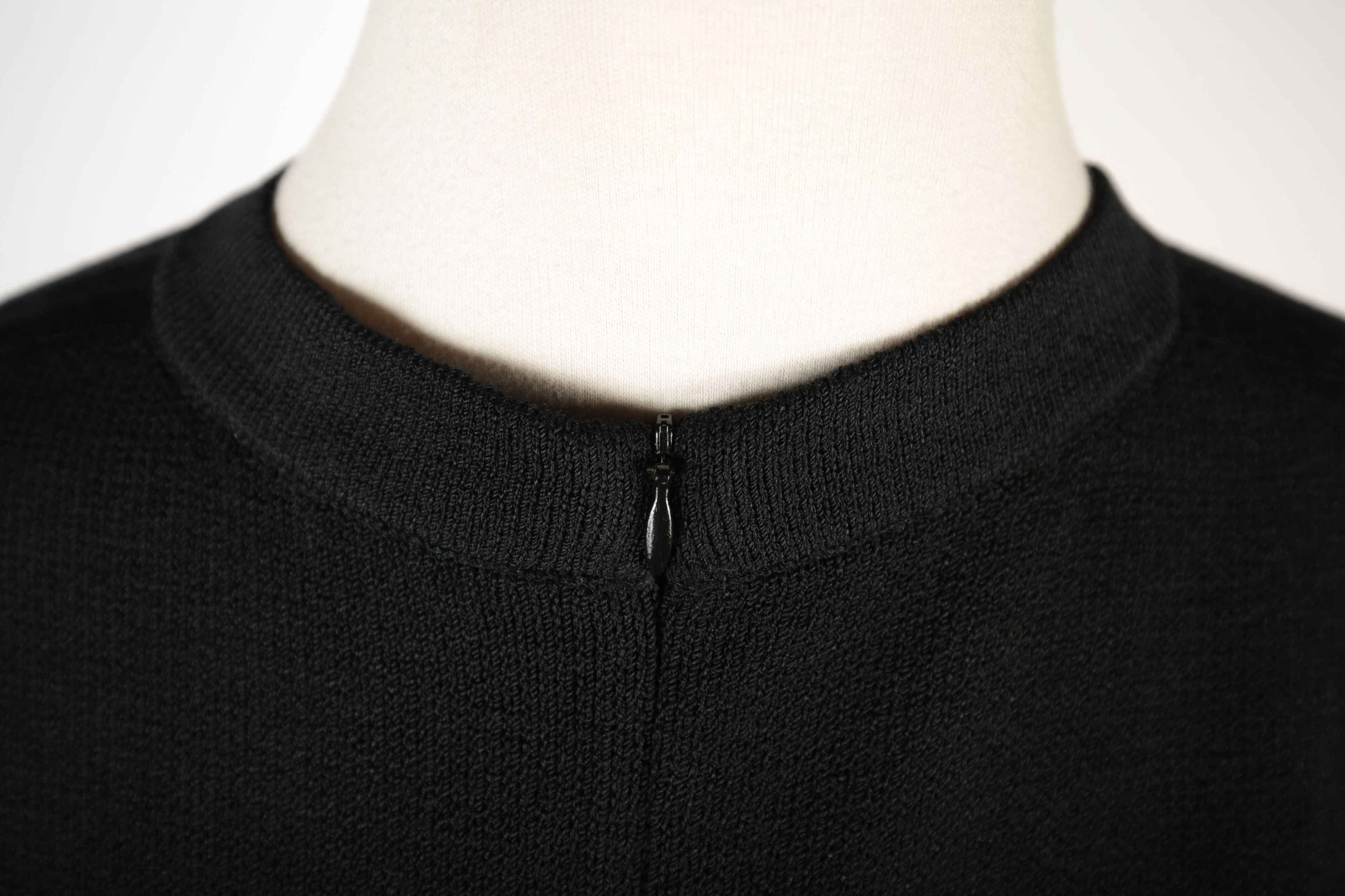 St. John Asian Inspired Tunic Jacket and Black Knit Dress