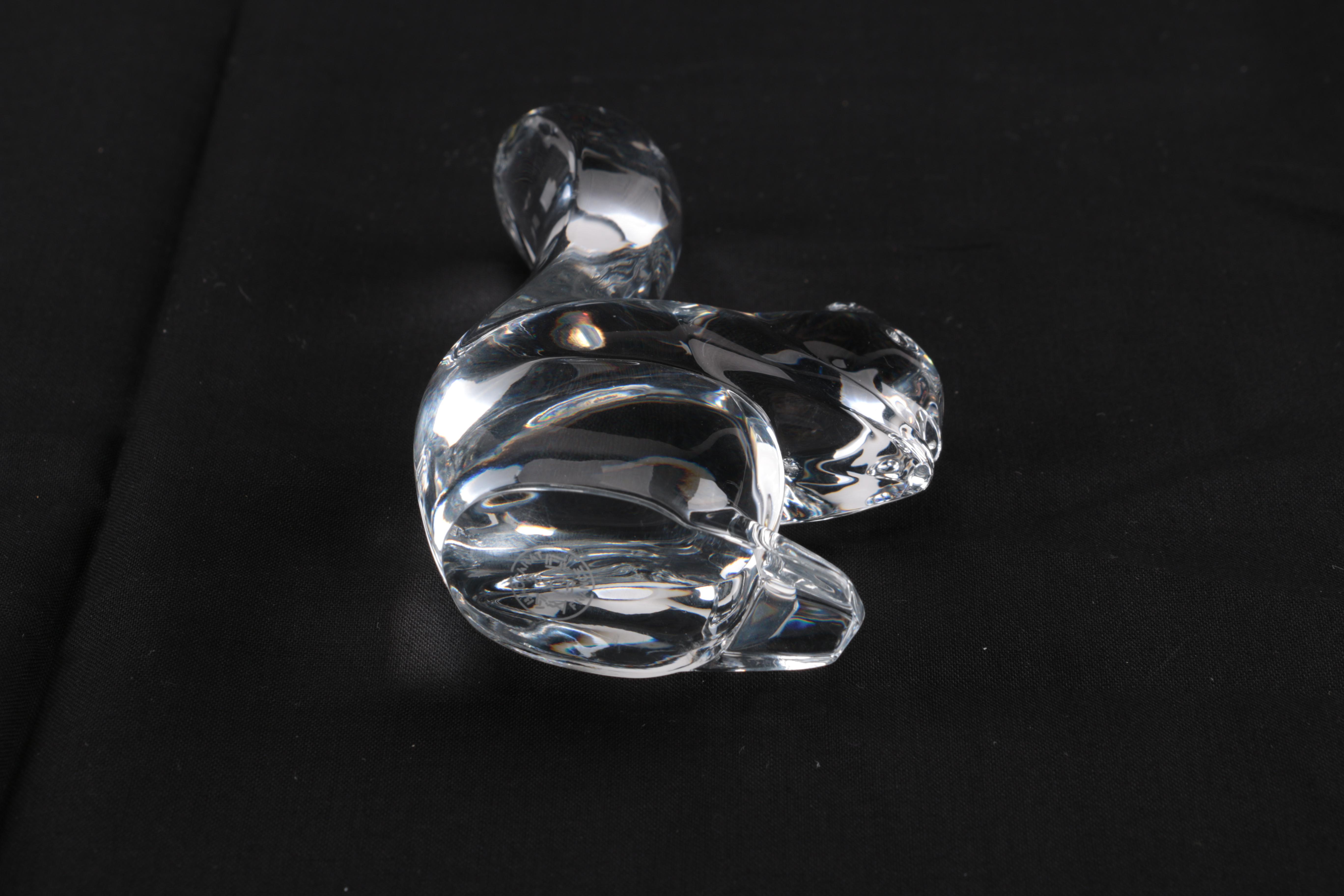 Baccarat Crystal Squirrel Figurine