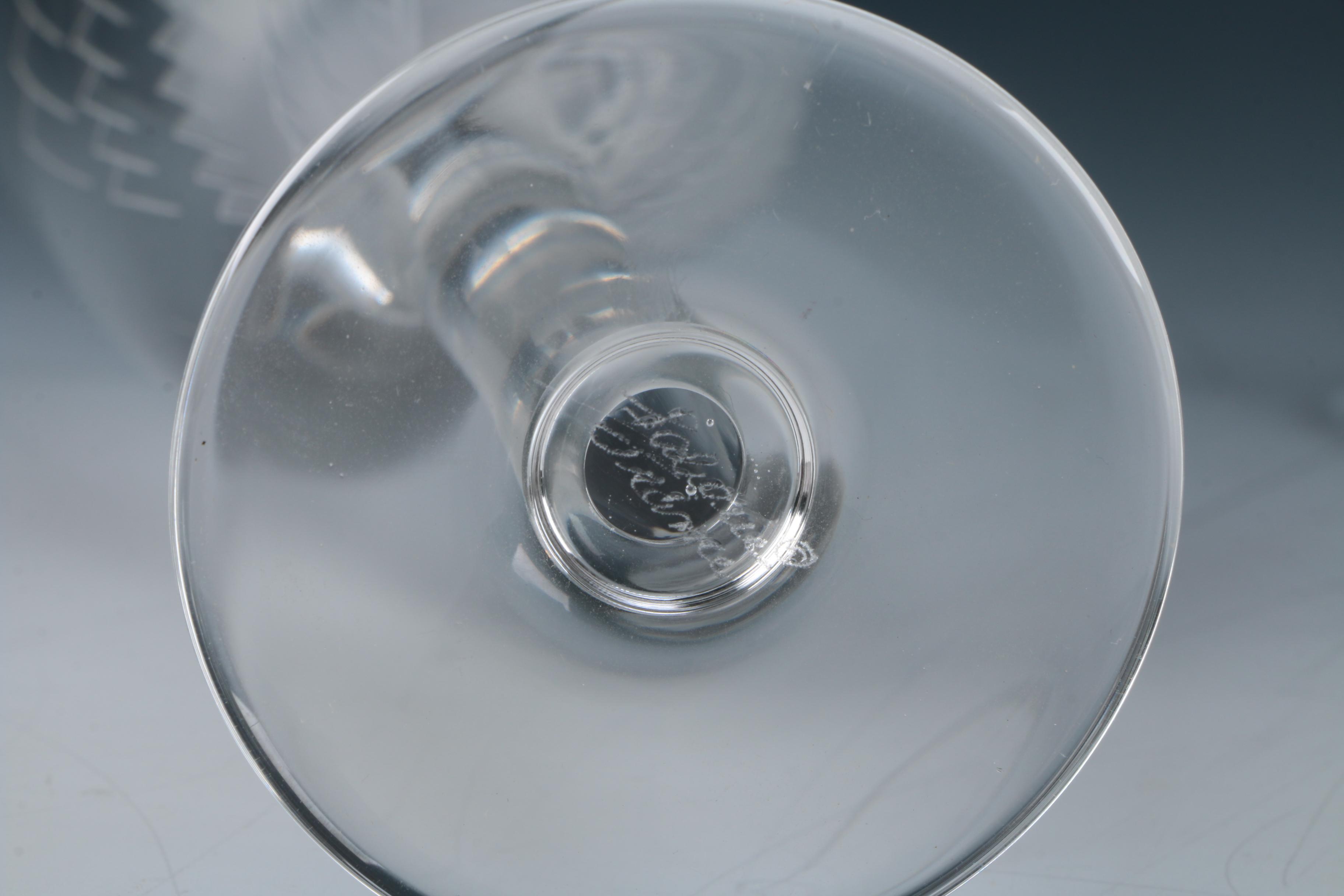 Lalique "Ange" Champagne Flutes