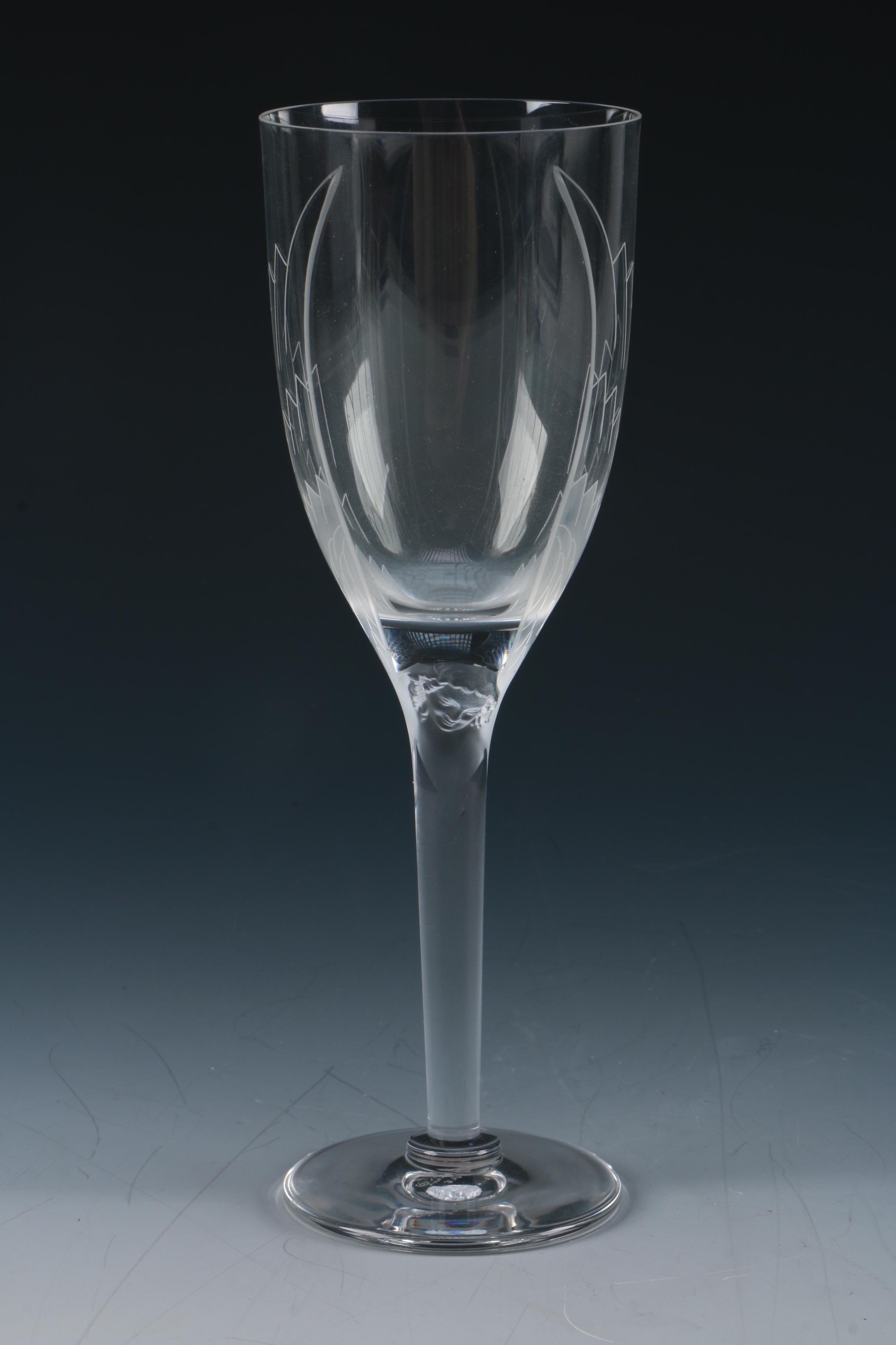 Lalique "Ange" Champagne Flutes