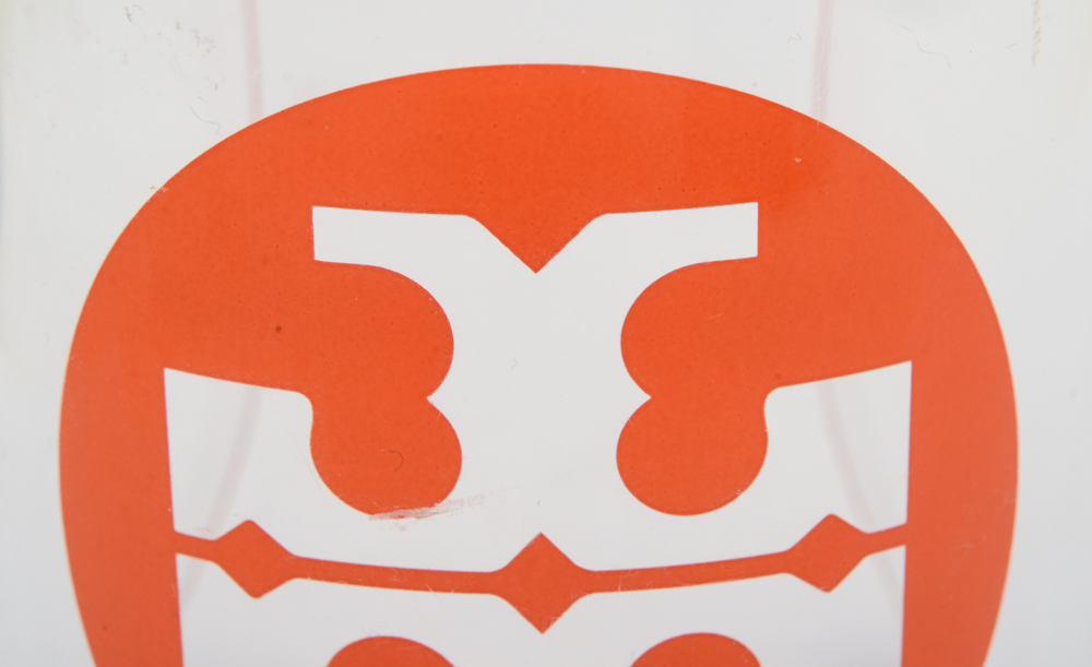 Tory Burch Wide Lucite Cuff Bracelet with Logo