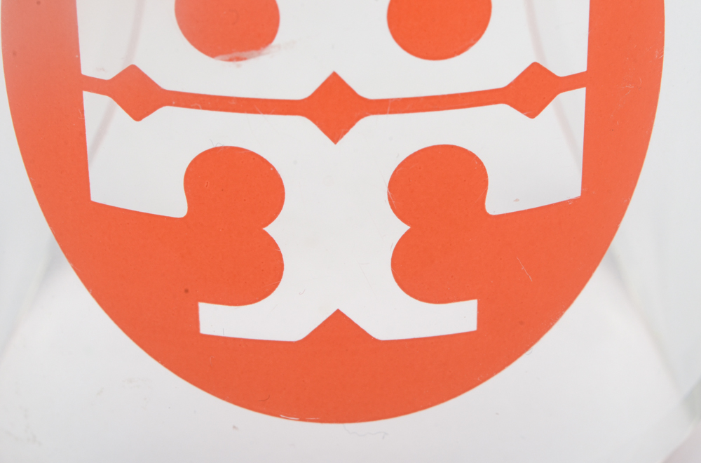 Tory Burch Wide Lucite Cuff Bracelet with Logo