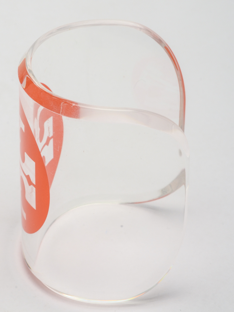 Tory Burch Wide Lucite Cuff Bracelet with Logo
