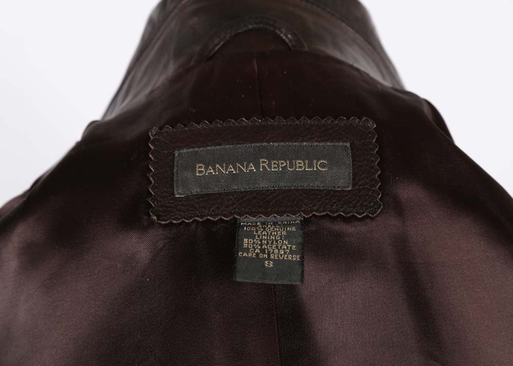 Women's Banana Republic Brown Leather Jacket